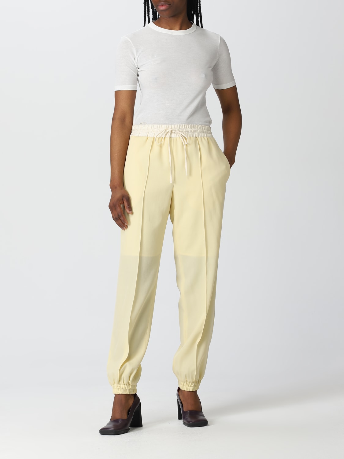 パンツ JIL SANDER Woman Pants Cream J02KA0002J40003 740 Jil Sander Outlet: Pants woman - Cream | Jil Sander pants