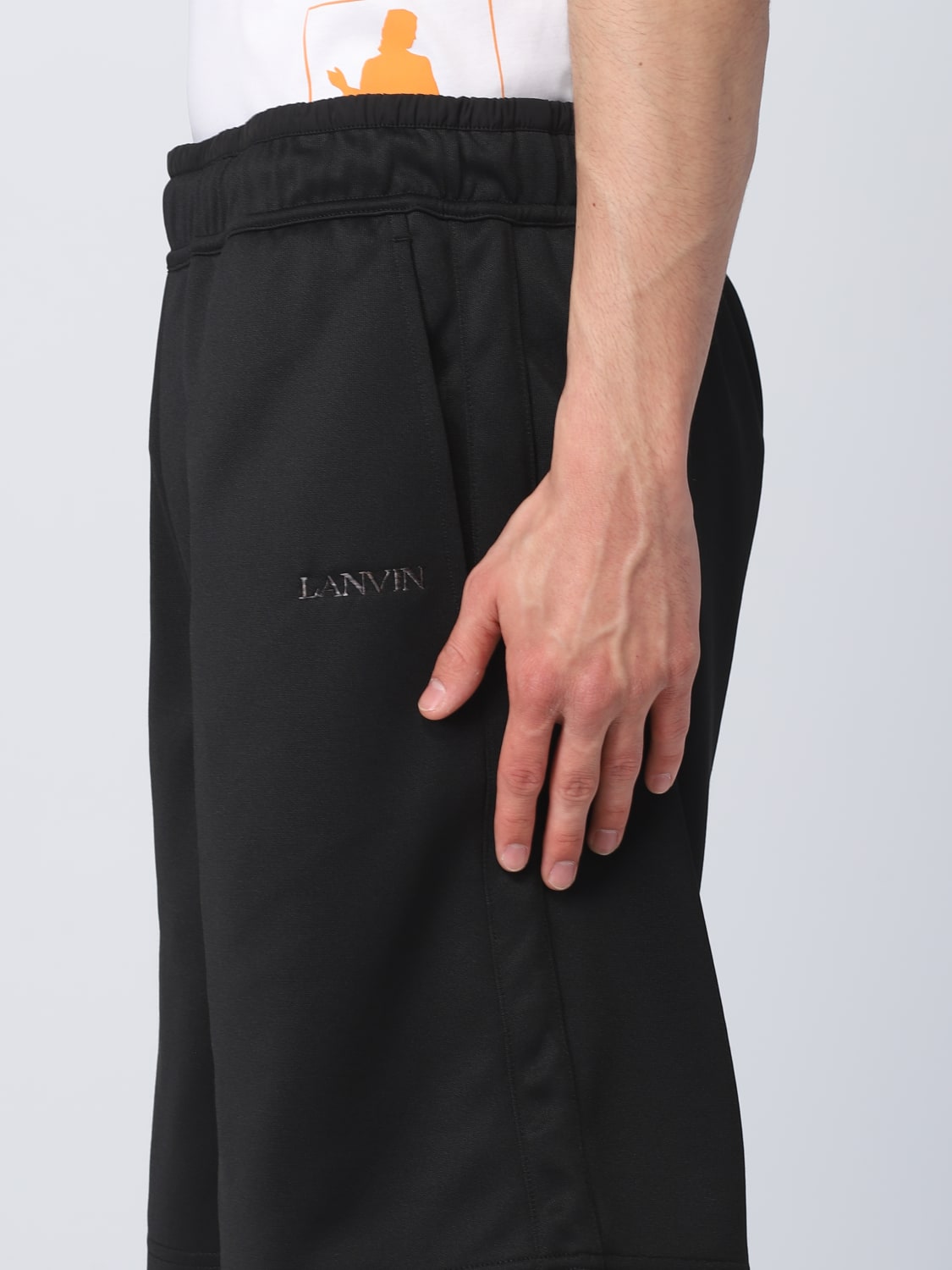 LANVIN 쇼츠: 쇼츠 남성 Lanvin, 블랙 - Img 5