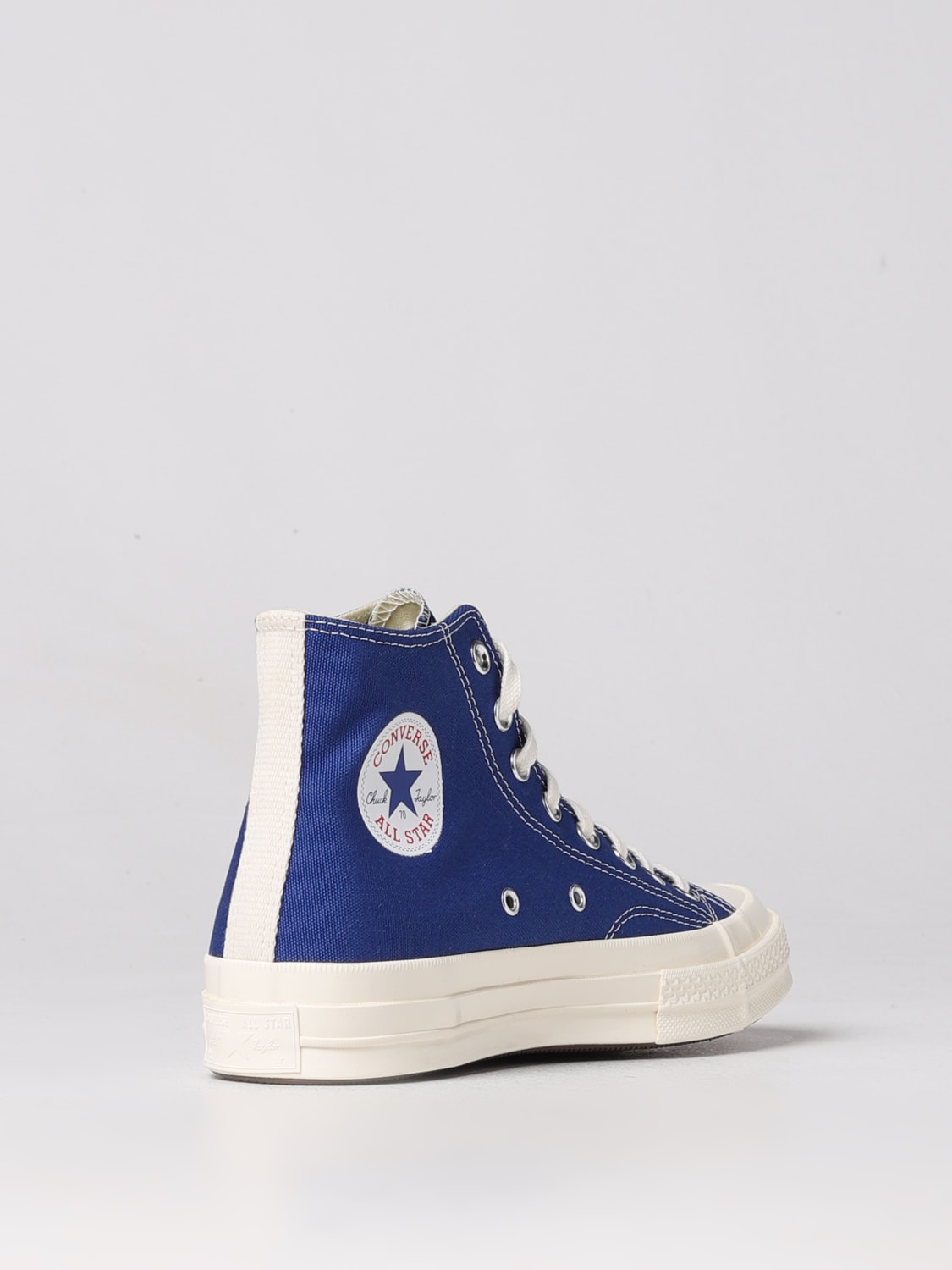 COMME DES GARÇONS PLAY X CONVERSE СПОРТИВНАЯ ОБУВЬ: Обувь Мужское Comme Des GarÇons Play X Converse, Синий - Img 3