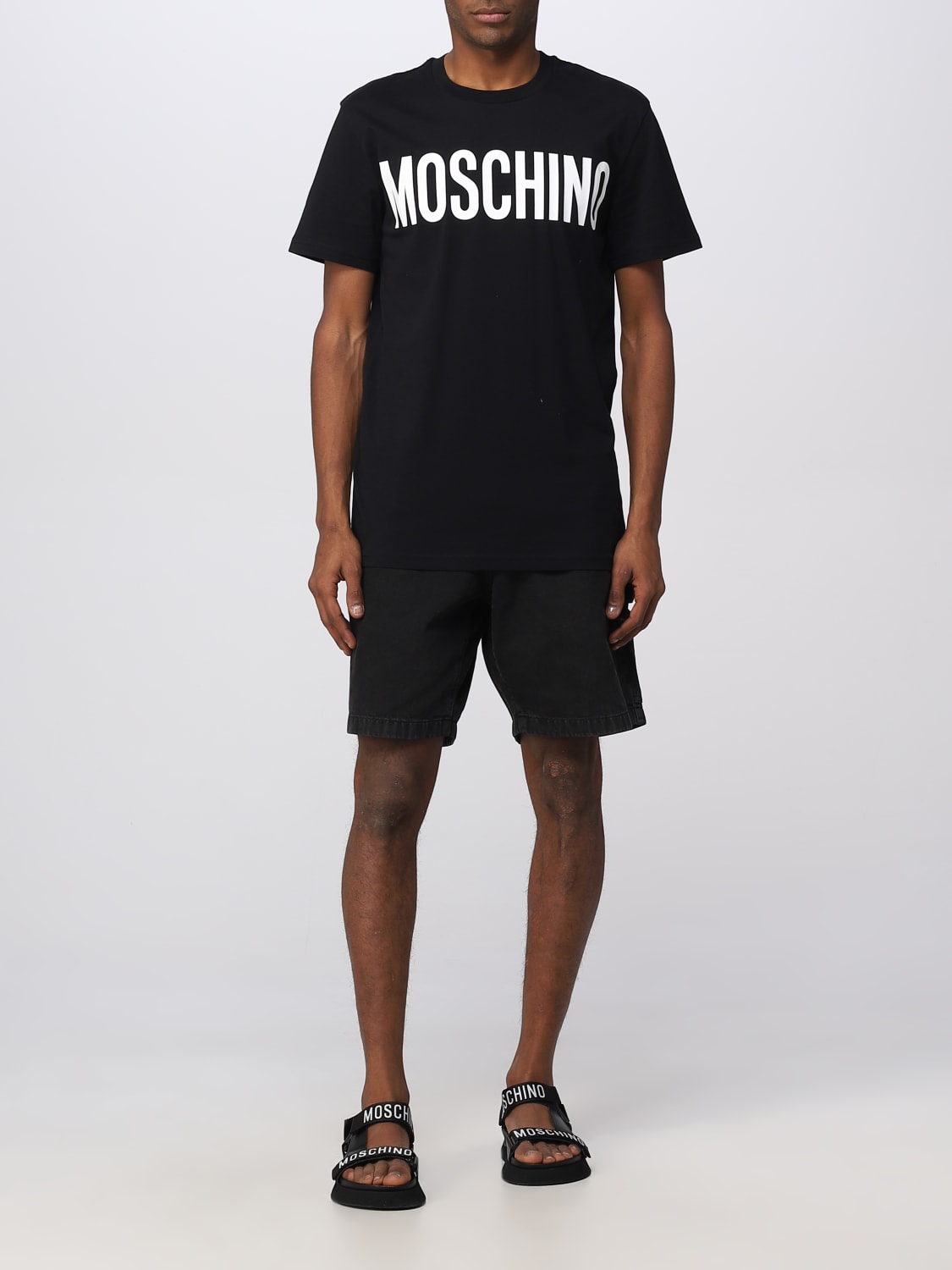 MOSCHINO COUTURE 短裤: 短裤 男士 Moschino Couture, 黑色 - Img 2