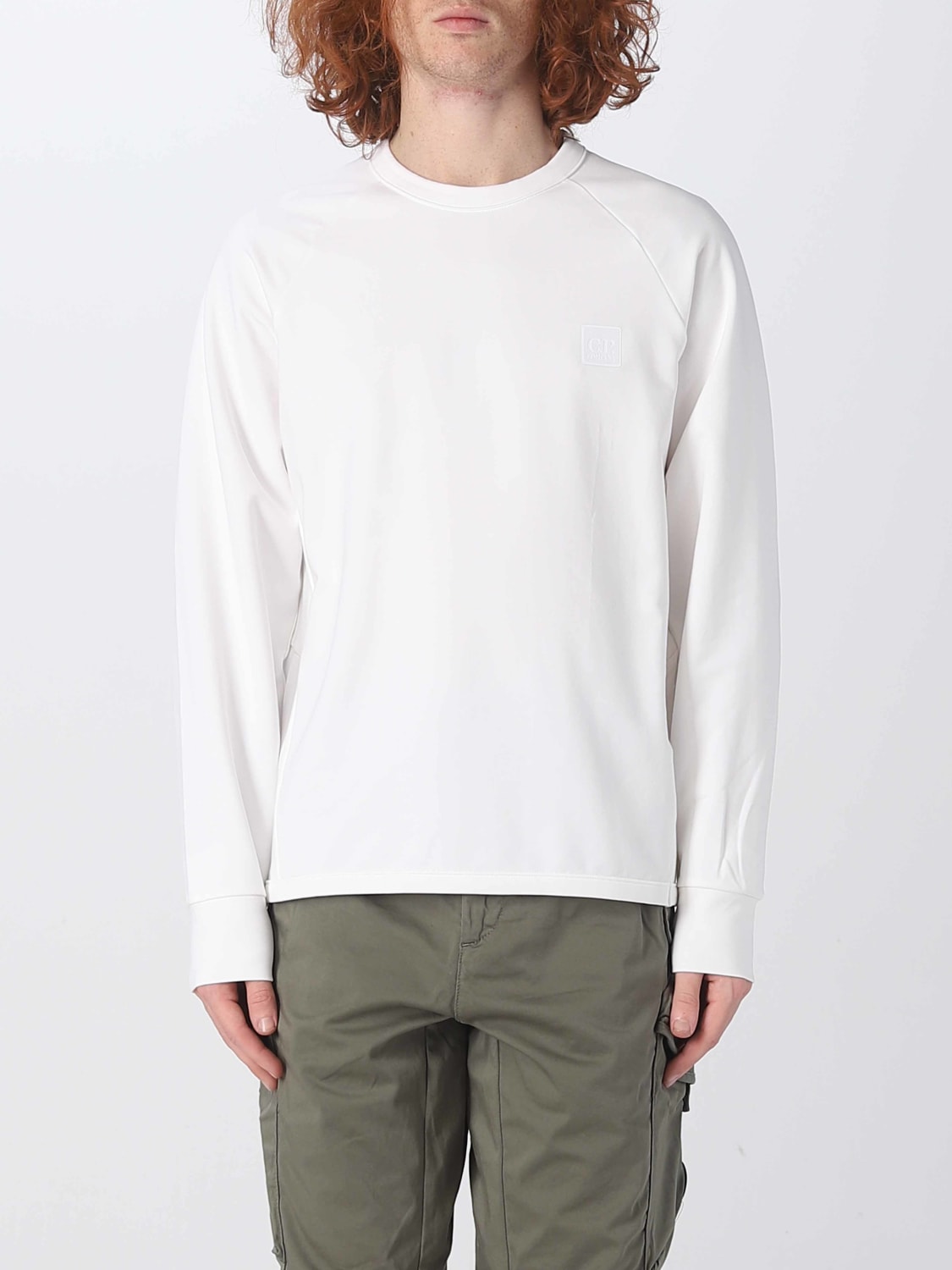 C.P. COMPANY SWEATSHIRT: Sweatshirt homme C.P. Company, Blanc - Img 1