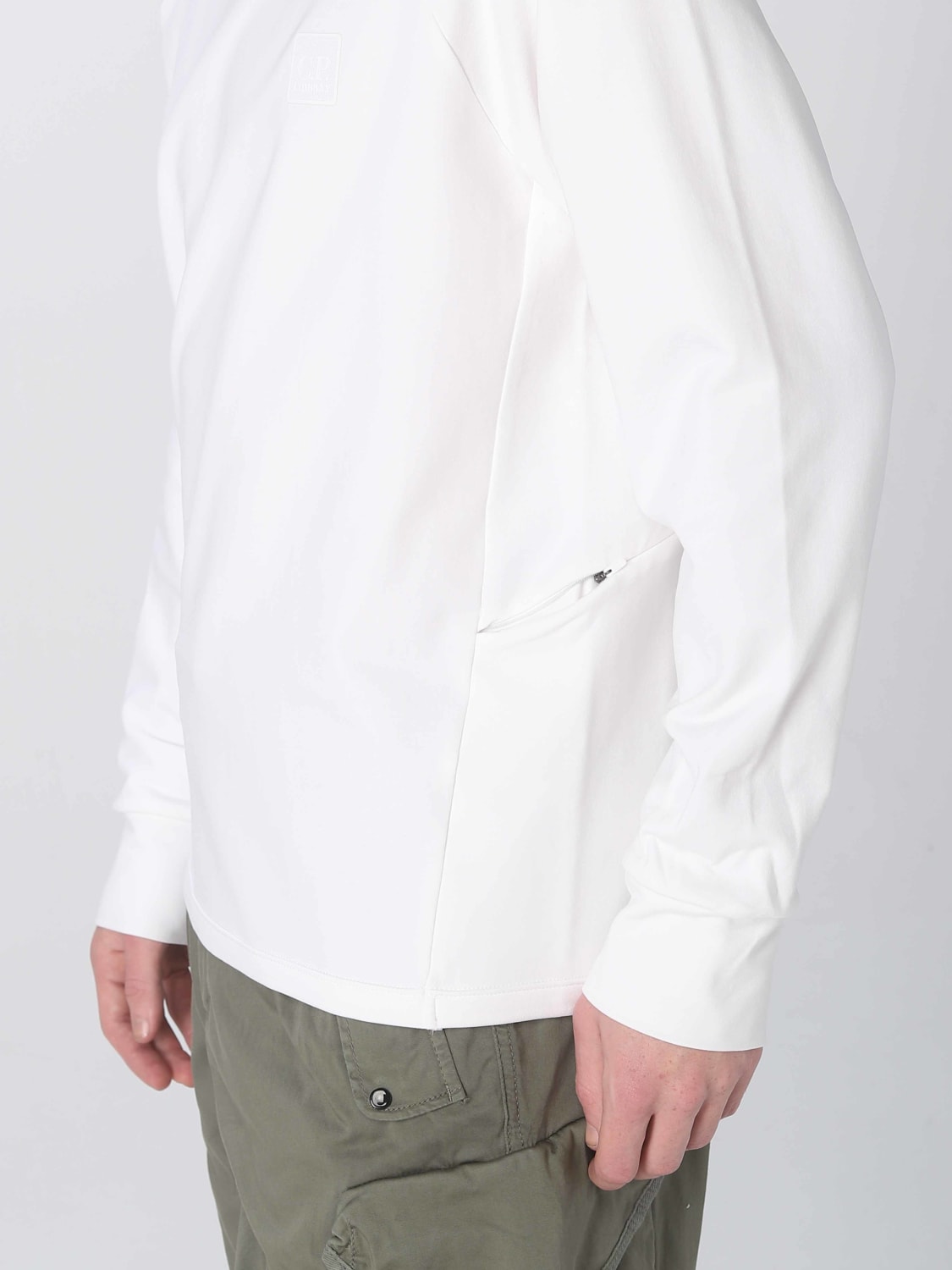 C.P. COMPANY SWEATSHIRT: Sweatshirt homme C.P. Company, Blanc - Img 4