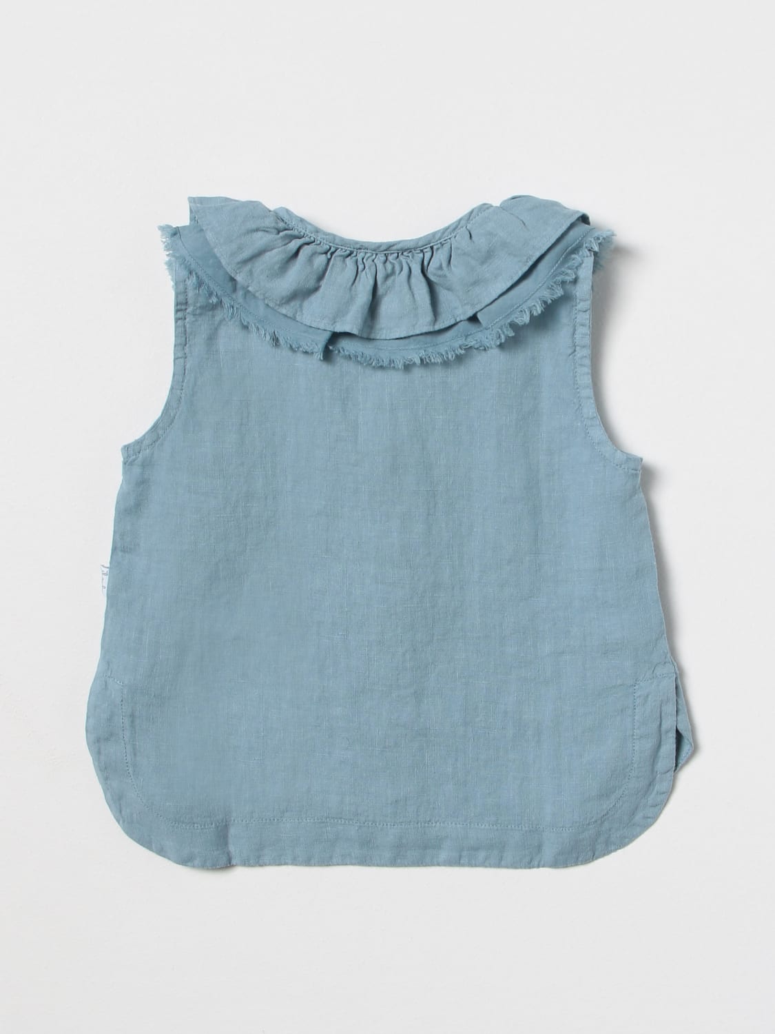 IL GUFO BLUSE: Bluse kinder Il Gufo, Hellblau - Img 2