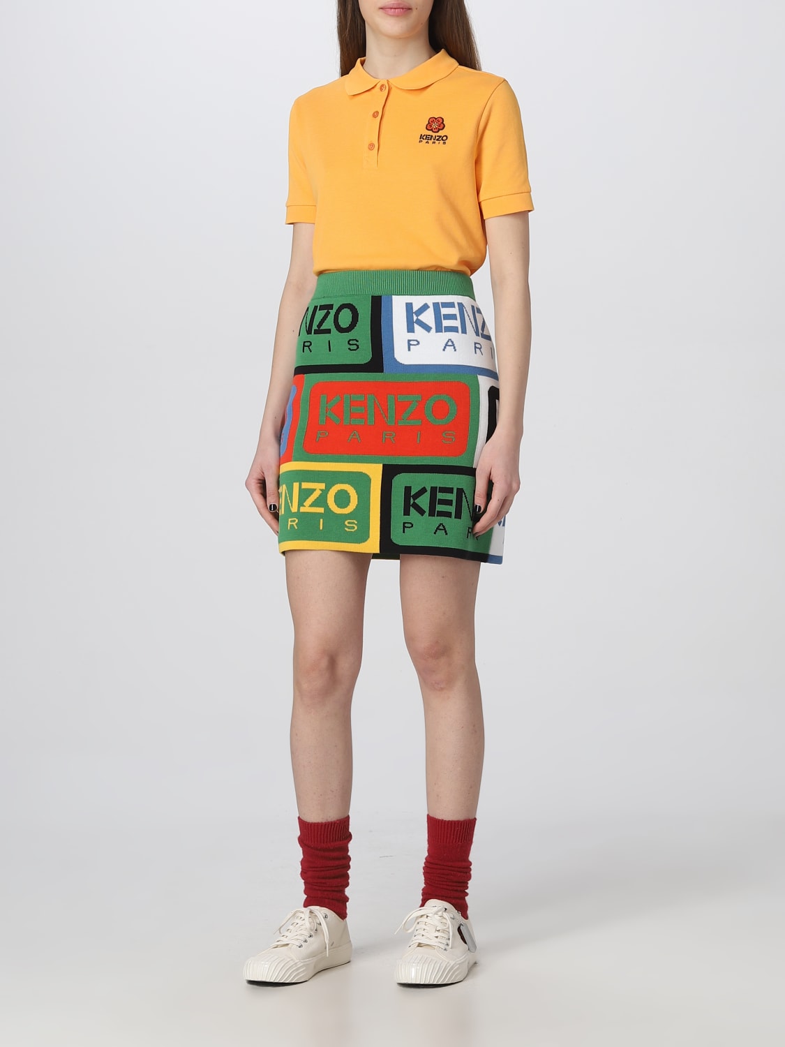 KENZO 폴로 셔츠: 폴로 셔츠 여성 Kenzo, 오렌지 - Img 2