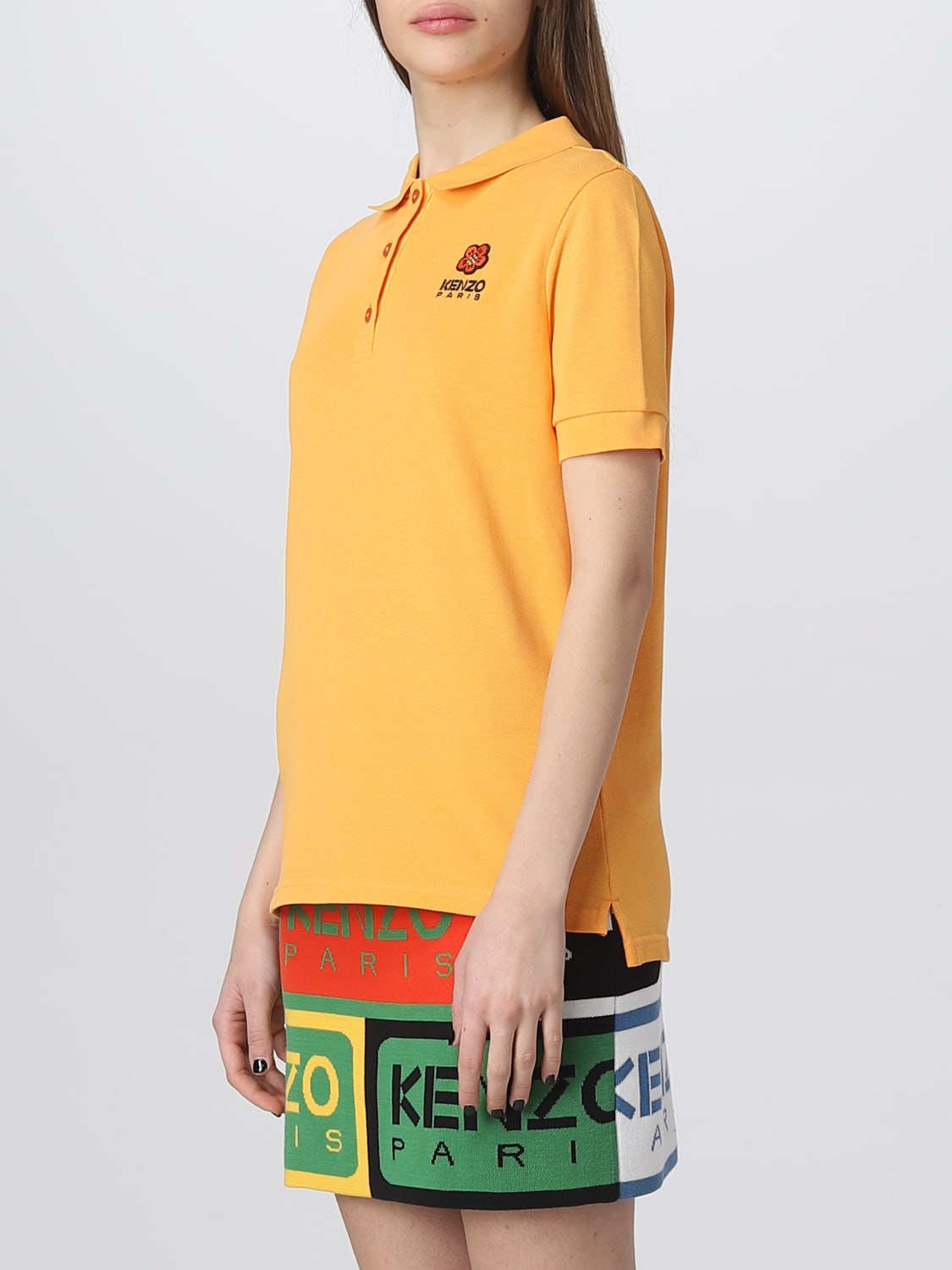 KENZO 폴로 셔츠: 폴로 셔츠 여성 Kenzo, 오렌지 - Img 4