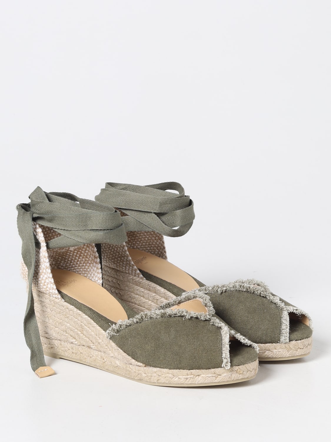 CASTAÑER ESPADRILLES: Keilabsatz schuhe damen CastaÑer, Military - Img 2