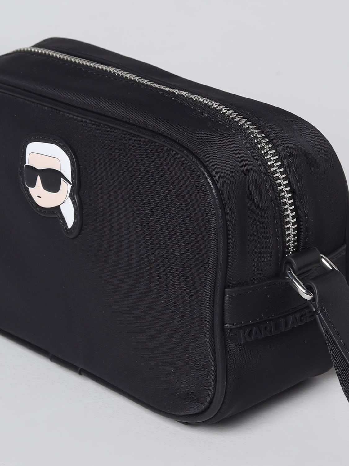 KARL LAGERFELD MINI BAG: Crossbody bags woman Karl Lagerfeld, Black - Img 3