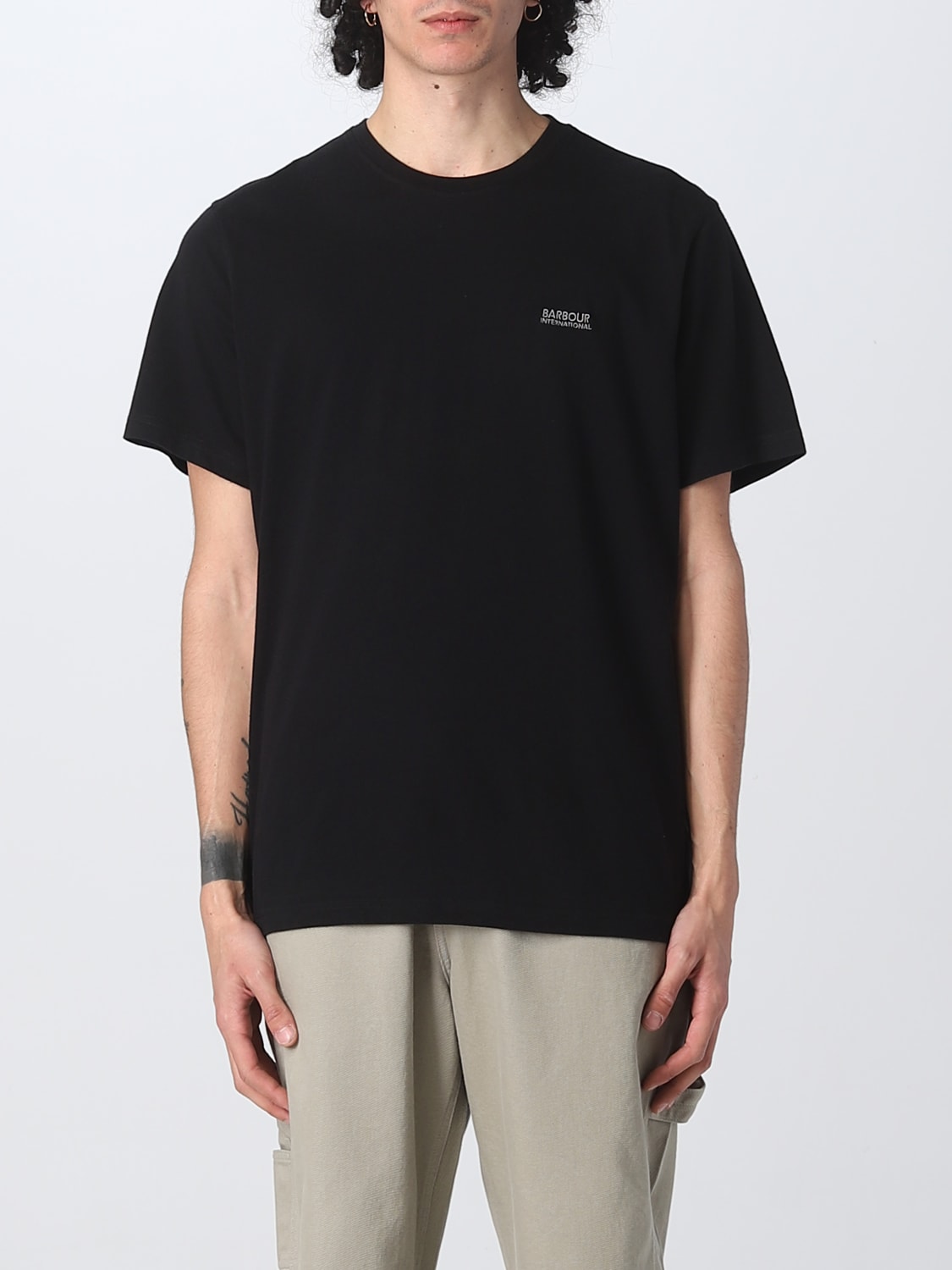 BARBOUR T-SHIRT: T-shirt men Barbour, Black - Img 1
