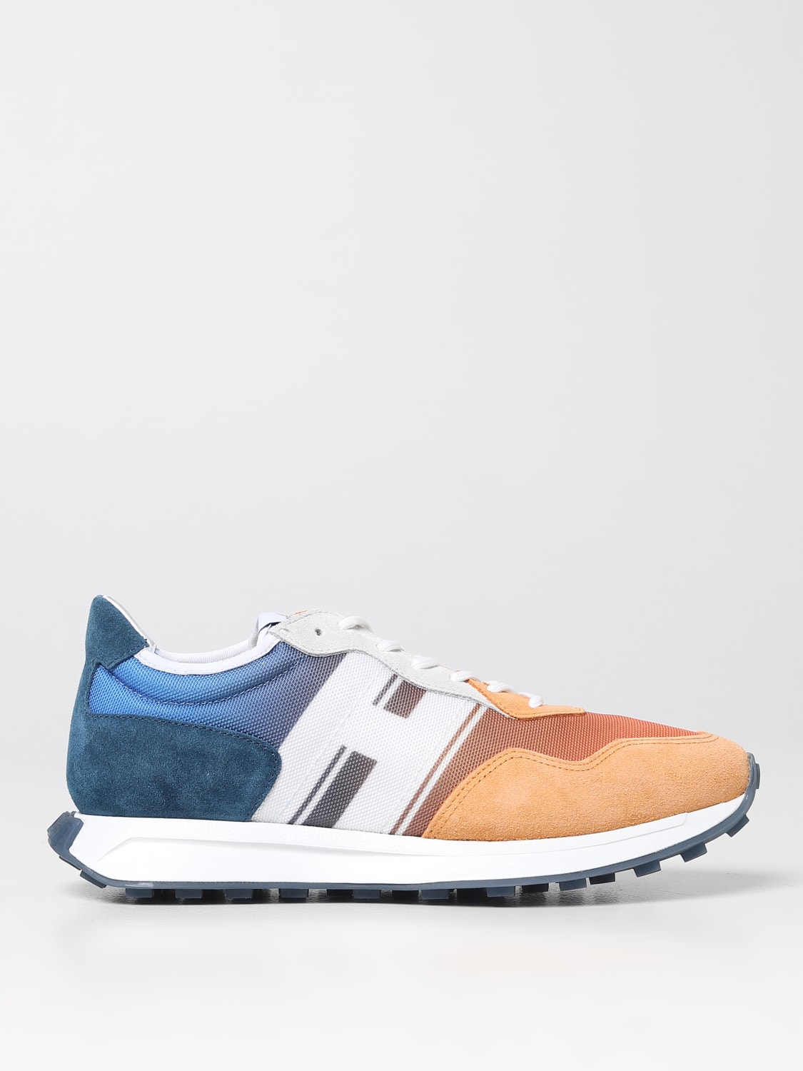 HOGAN SNEAKERS: H601 Hogan sneakers in suede and mesh, Blue - Img 1