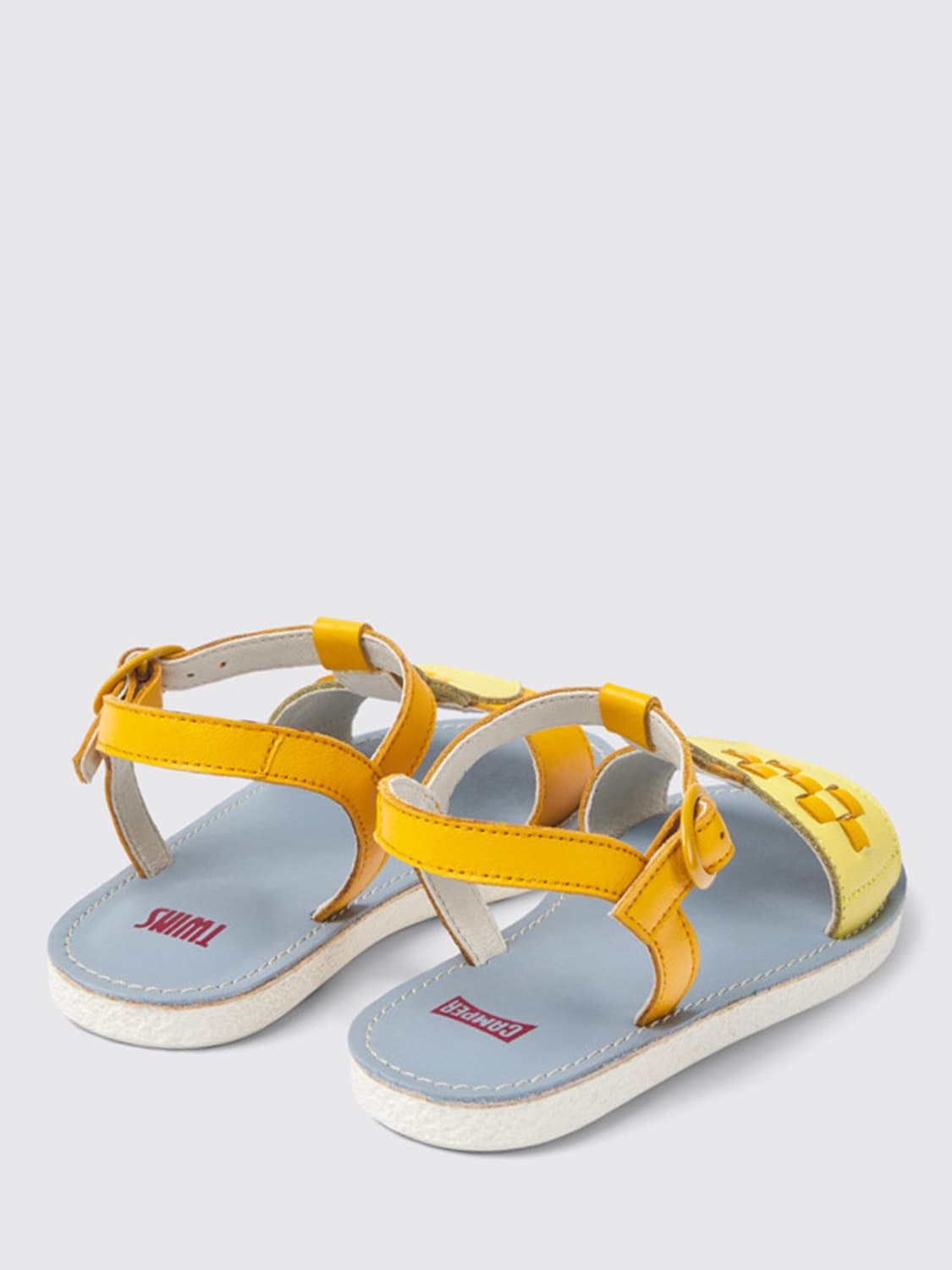 CAMPER SHOES: Camper Twins sandals in leather, Multicolor - Img 3