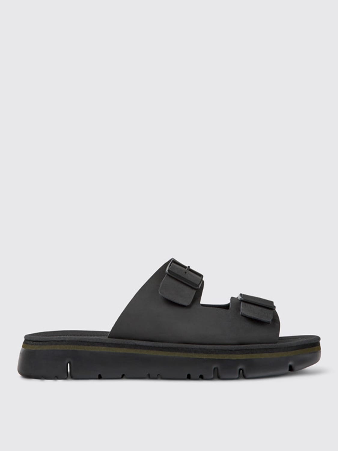CAMPER SANDALS: Camper Oruga sandals in leather, Black - Img 1