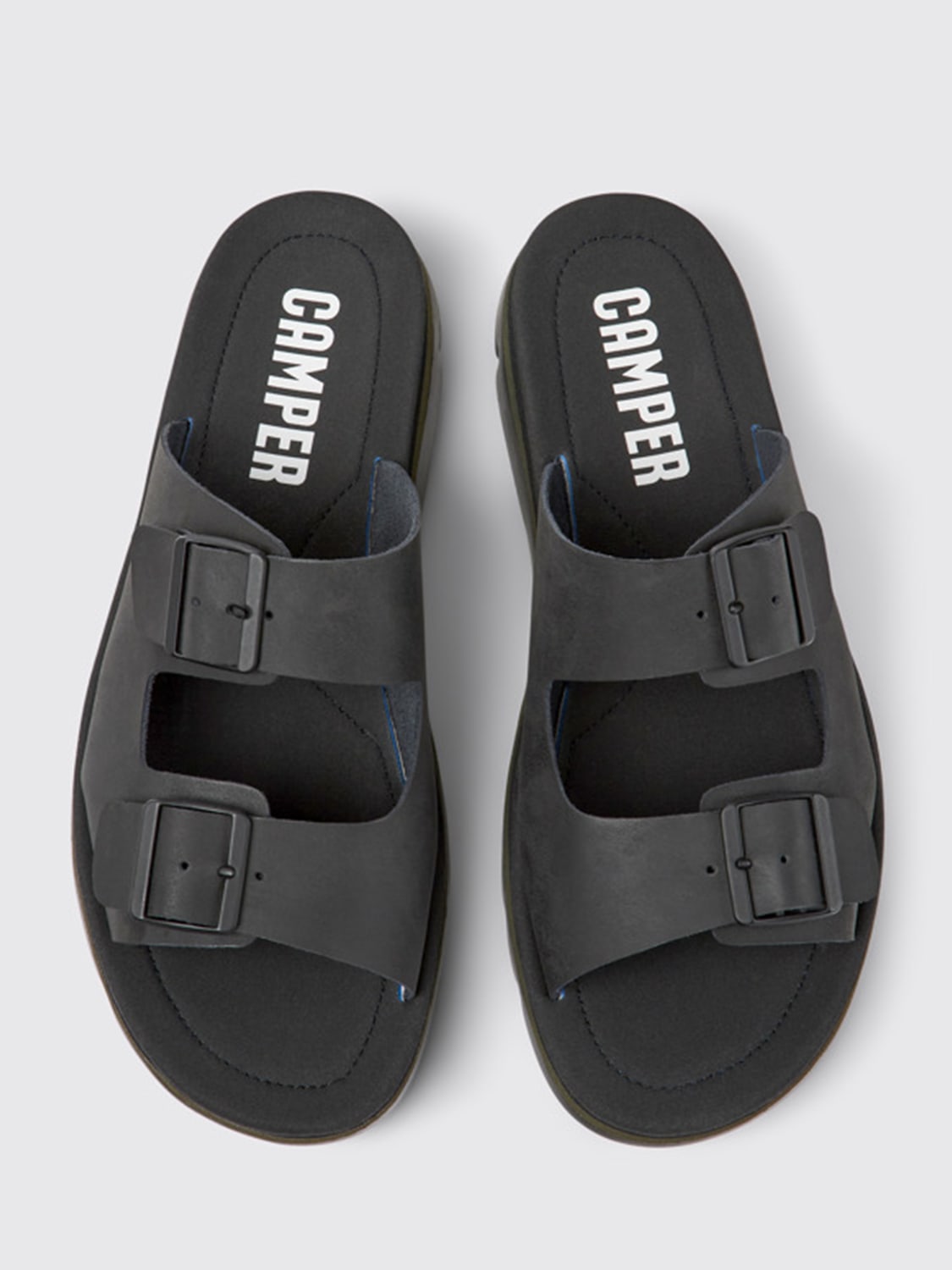 CAMPER SANDALS: Camper Oruga sandals in leather, Black - Img 3