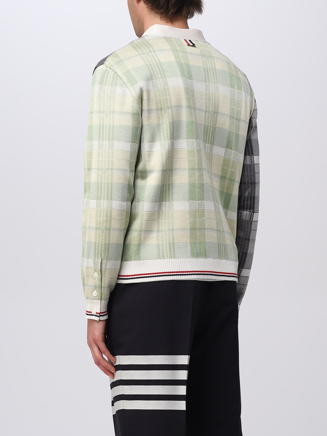 THOM BROWNE CARDIGAN: Cardigan uomo Thom Browne, Rosso - Img 3