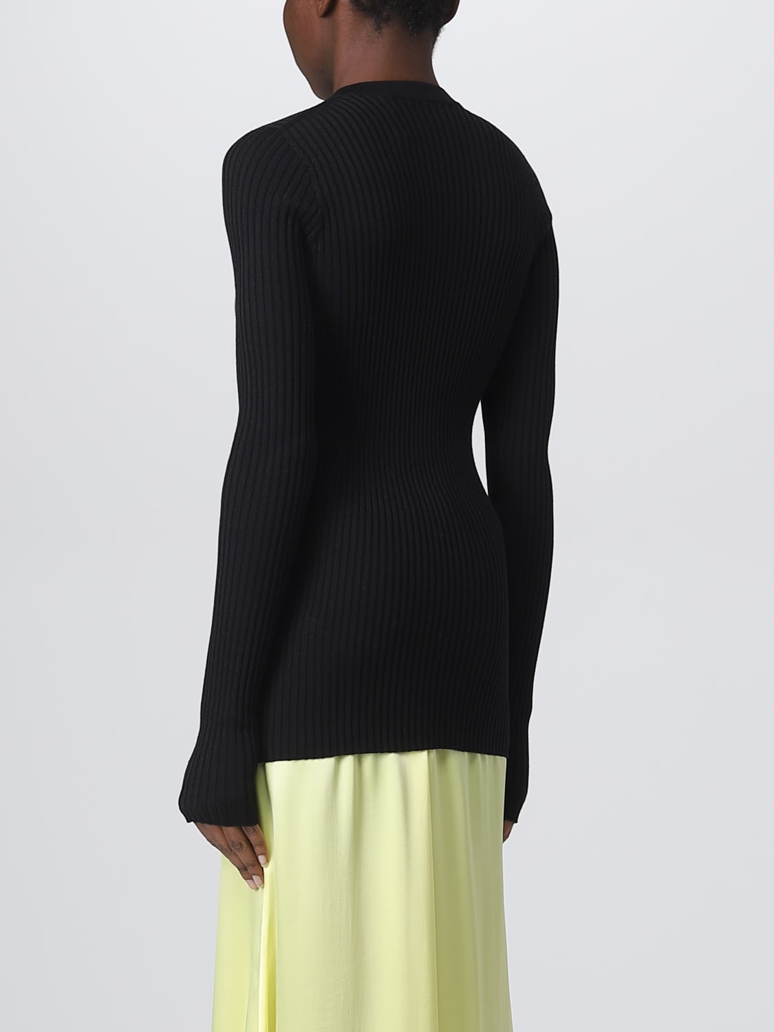 JIL SANDER 毛衣: 毛衣 女士 Jil Sander, 黑色 - Img 3