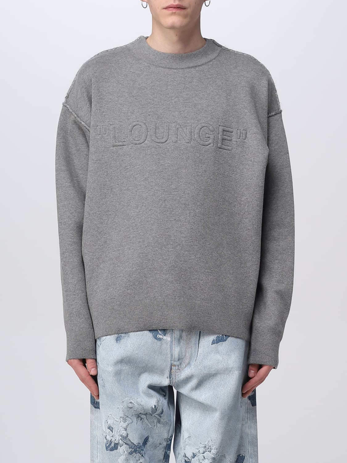 Grey off white jumper hotsell