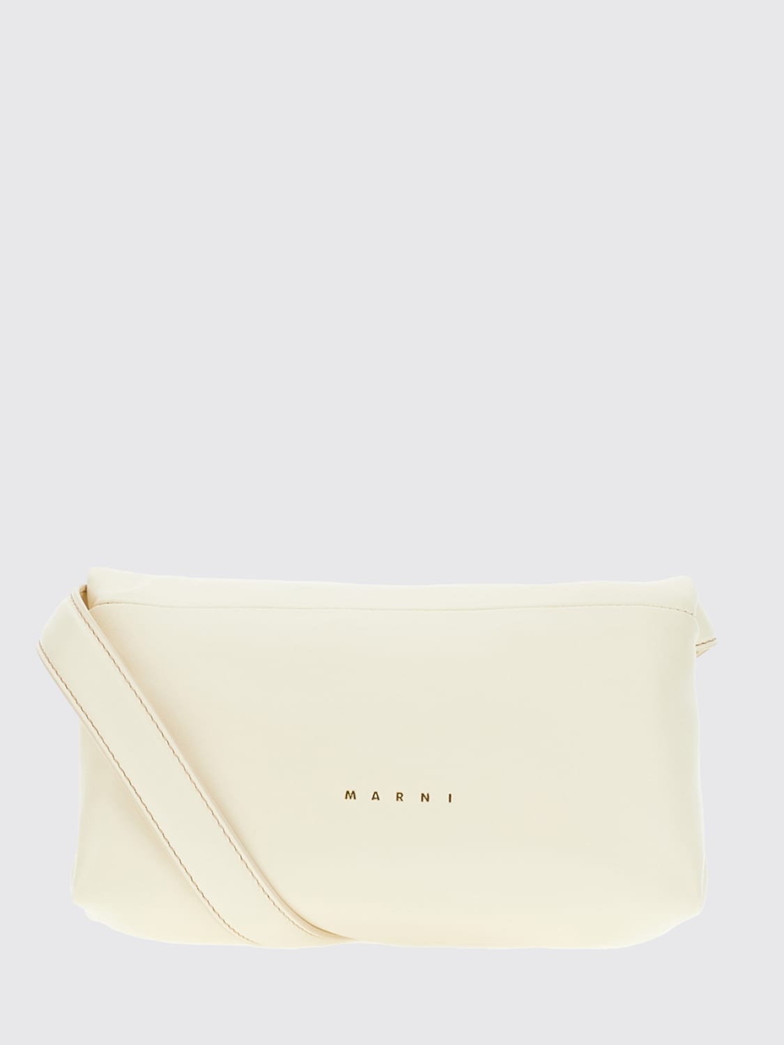 MARNI MINI BAG: Marni bag in leather, Ivory - Img 2