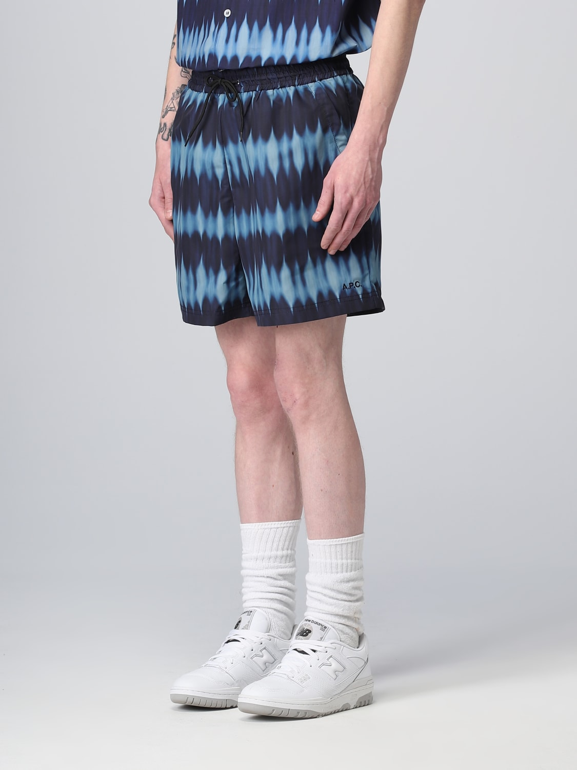 A.P.C. SWIMSUIT: Swimsuit men A.P.C., Blue - Img 4
