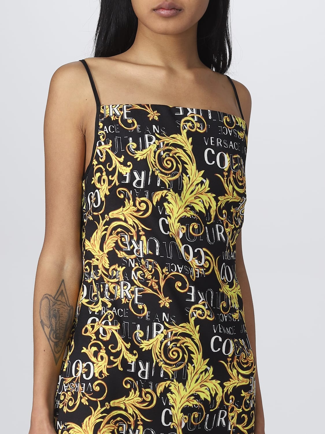 VERSACE JEANS COUTURE VESTIDO: Vestido mujer Versace Jeans Couture, Negro - Img 3