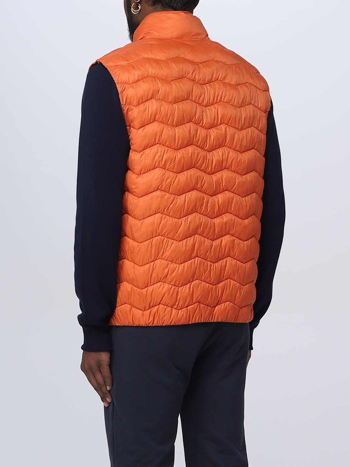 K-WAY SUIT VEST: Coat men K-way, Orange - Img 2