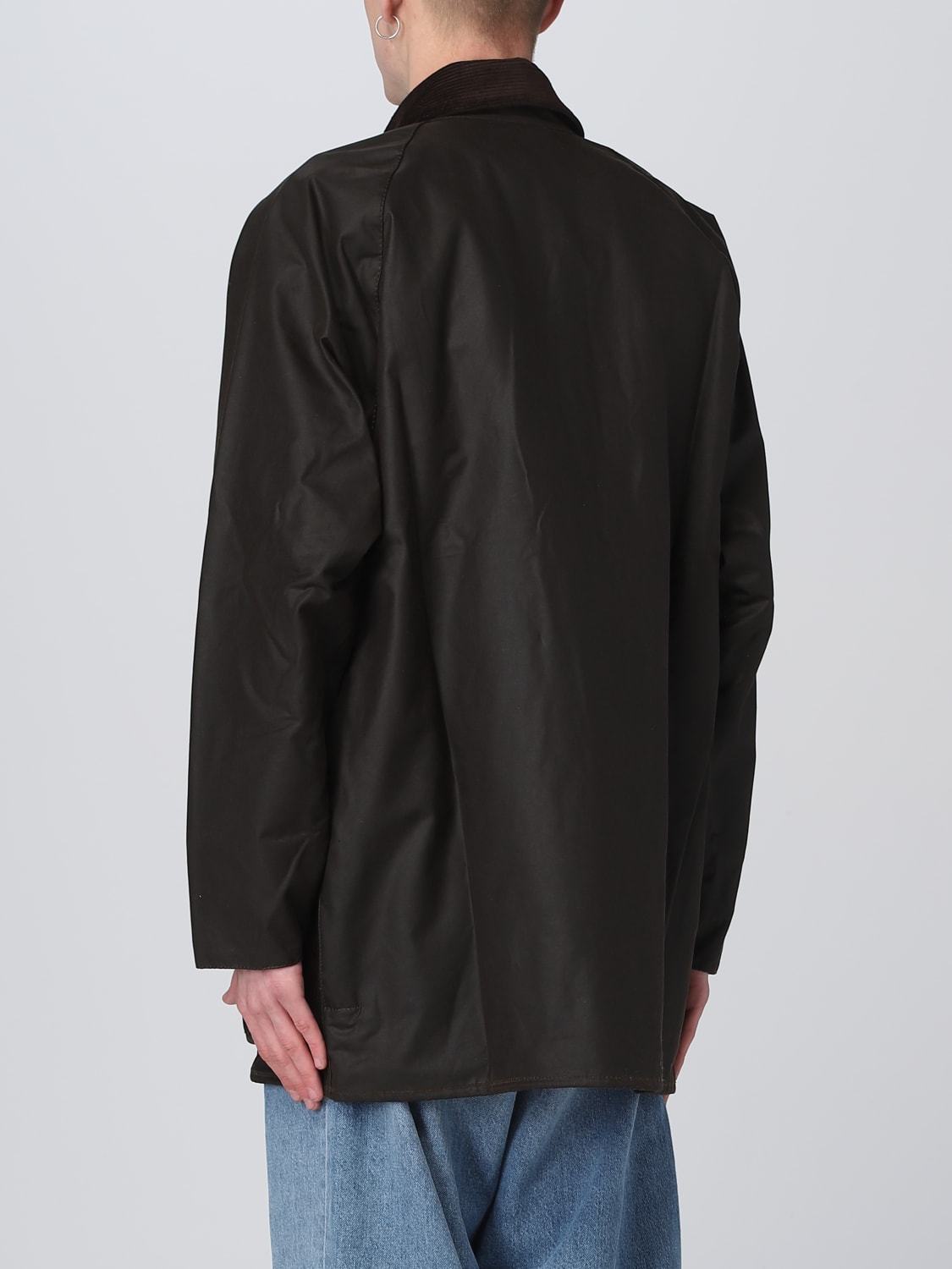 BARBOUR GIACCA: Giacca Barbour in misto cotone cerato, Oliva - Img 2