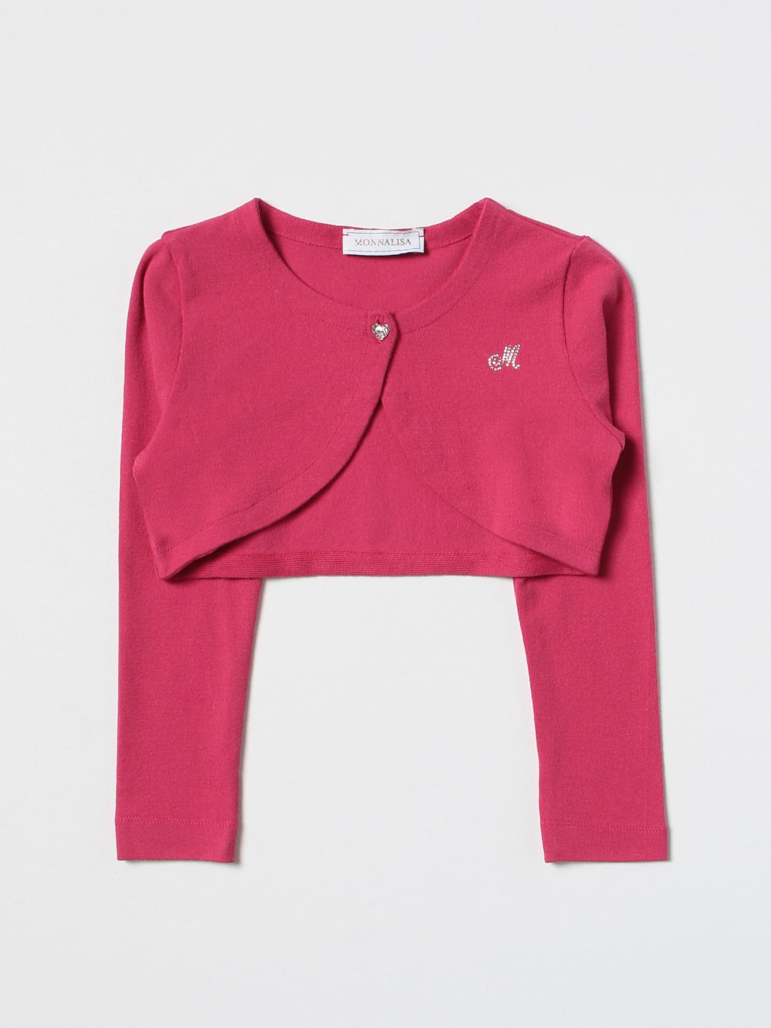 MONNALISA MAGLIA: Cardigan bambina Monnalisa, Fuxia - Img 1