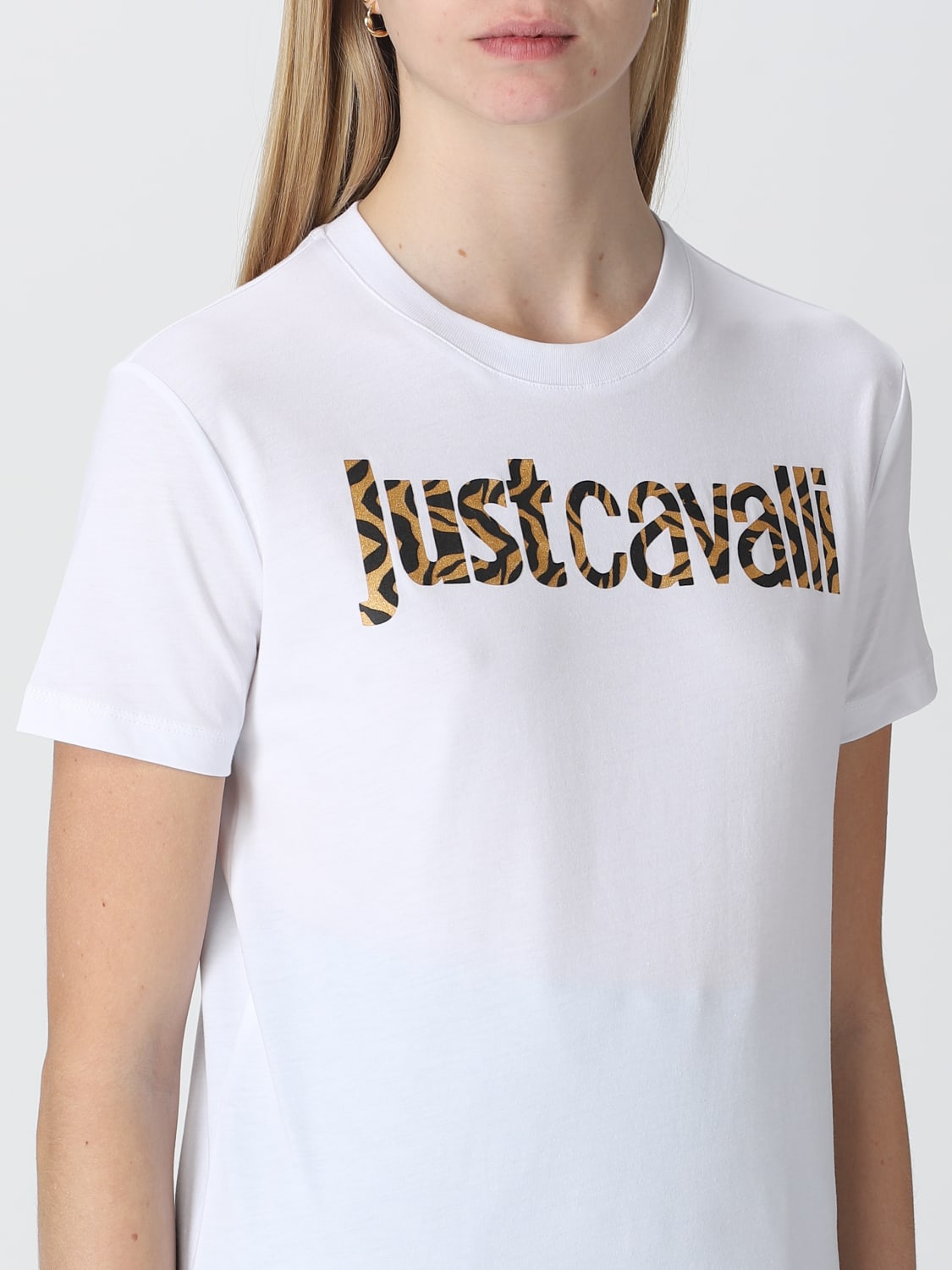 JUST CAVALLI ФУТБОЛКА: Футболка Женское Just Cavalli, Белый - Img 3