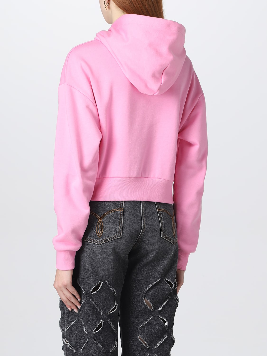 VERSACE SWEATSHIRT: Versace cotton sweatshirt, Pink - Img 3