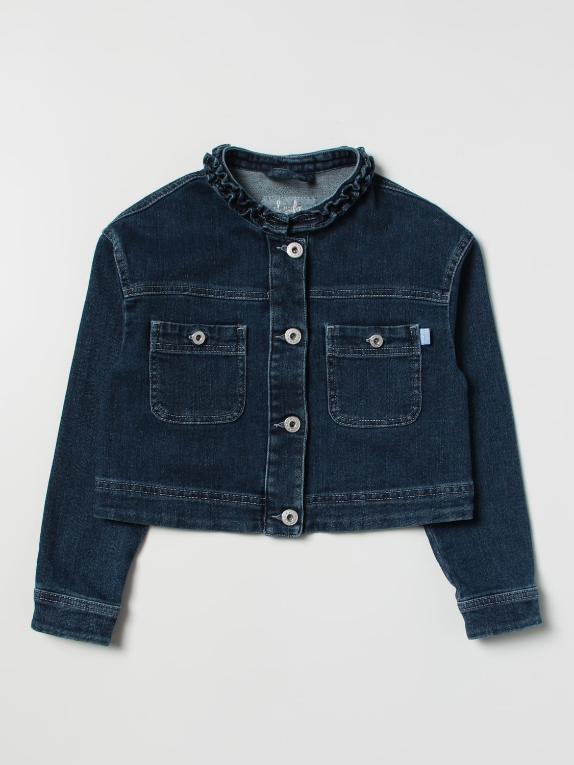 IL GUFO JACKET: Jacket kids Il Gufo, Blue - Img 1