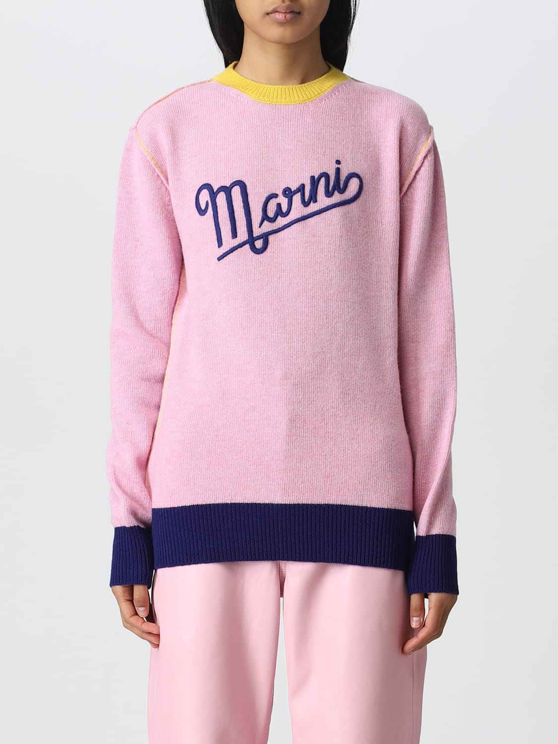 MARNI MAGLIA: Maglia Marni in lana vergine, Rosa - Img 1