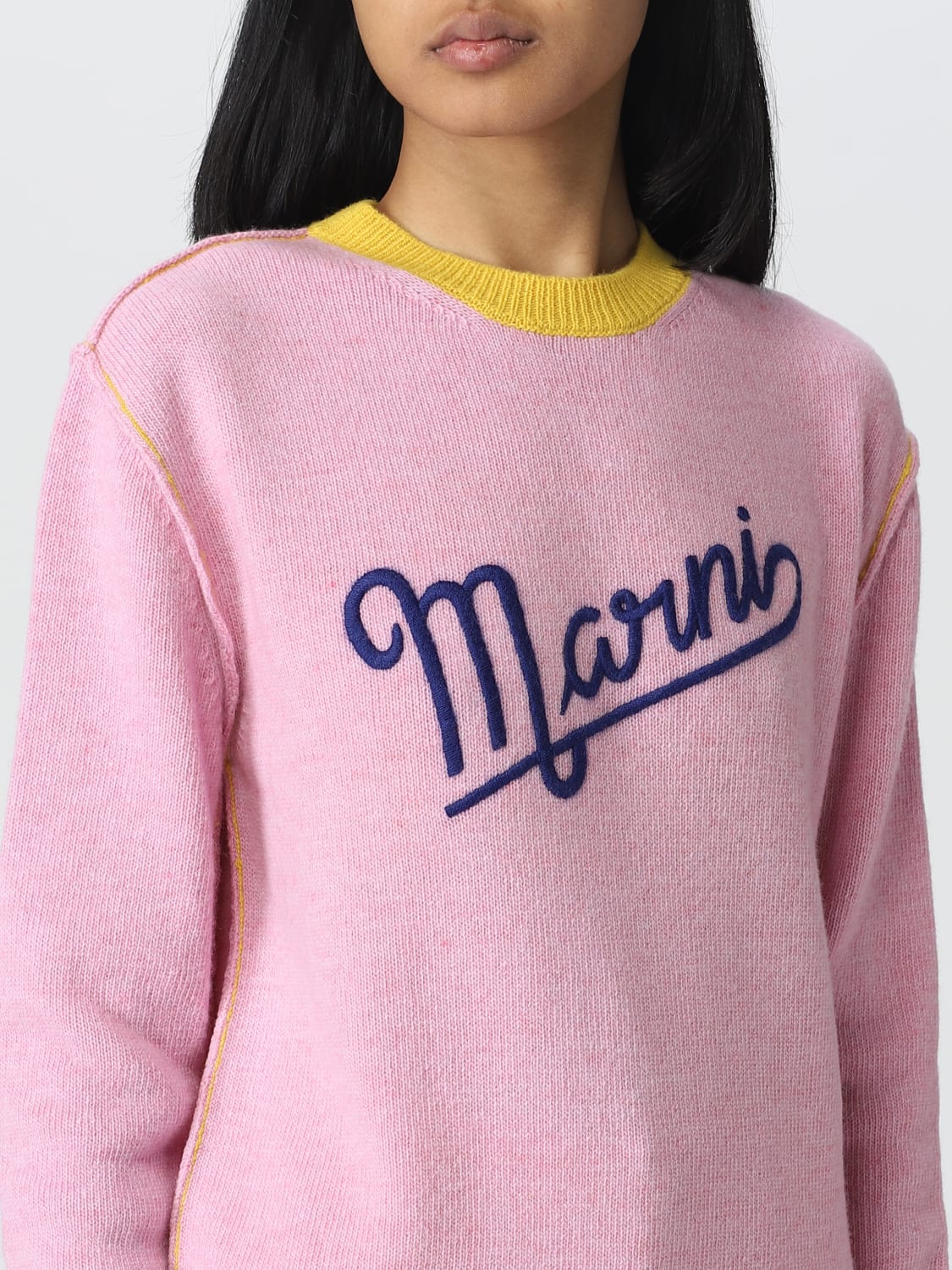 MARNI MAGLIA: Maglia Marni in lana vergine, Rosa - Img 5