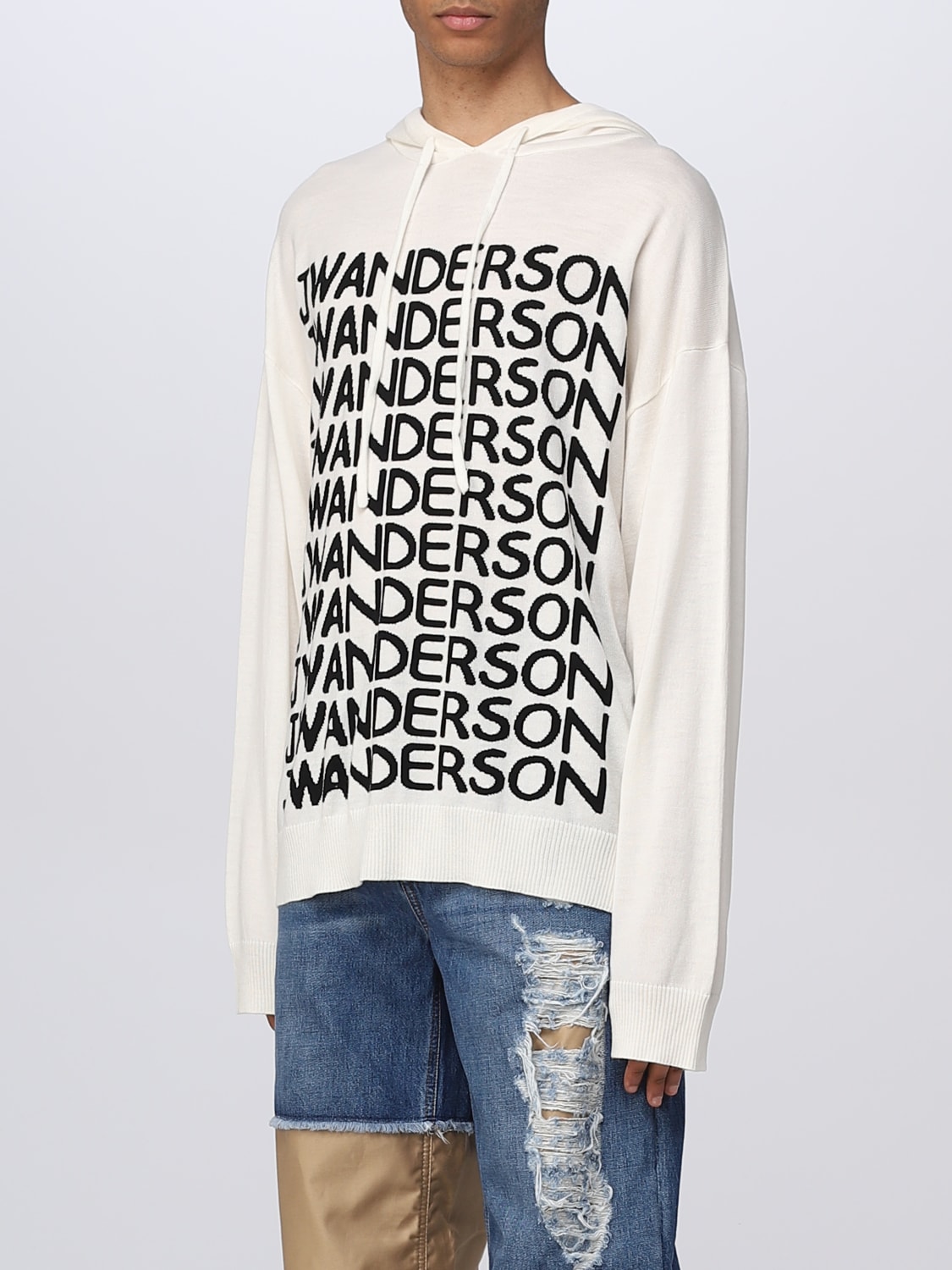 JW ANDERSON SWEATSHIRT: Sweatshirt herren Jw Anderson, Weiß - Img 4