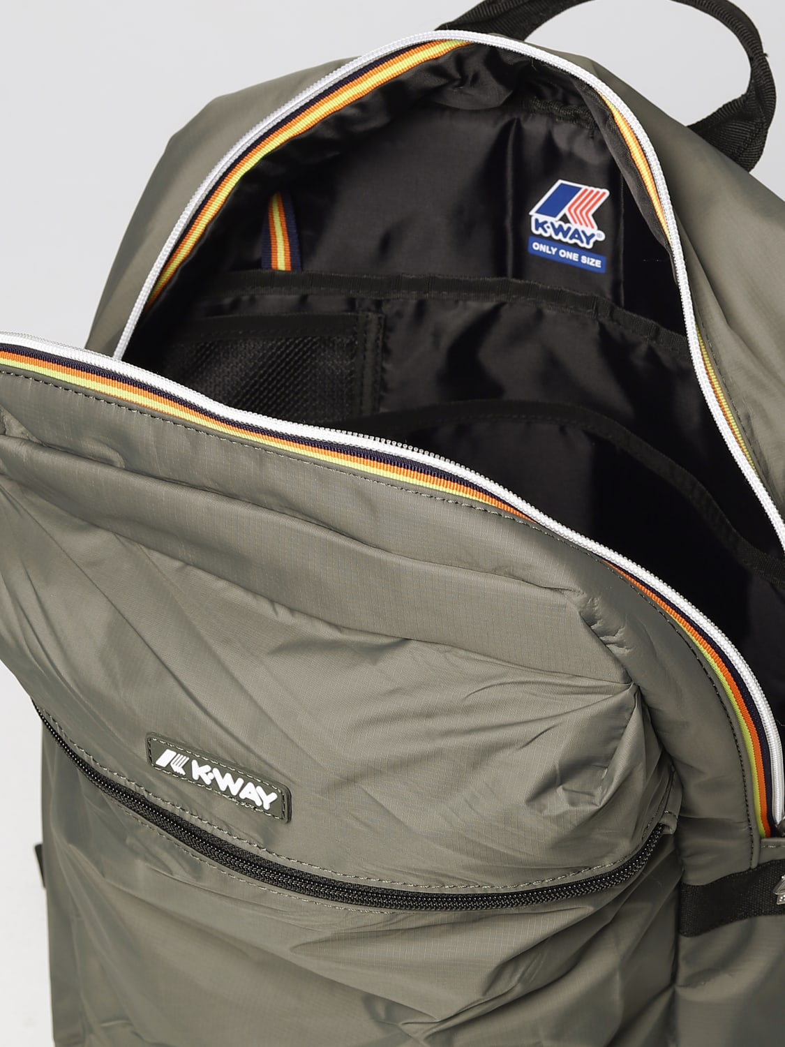 K-WAY ZAINO: Zaino Laon K-Way in nylon Ripstop , Verde - Img 4