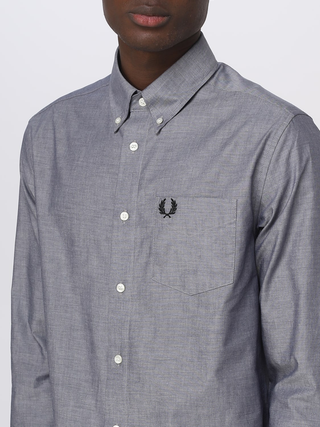 Fred Perry Outlet Chemise homme Gris Chemise Fred Perry M5650 en ligne sur GIGLIO.COM