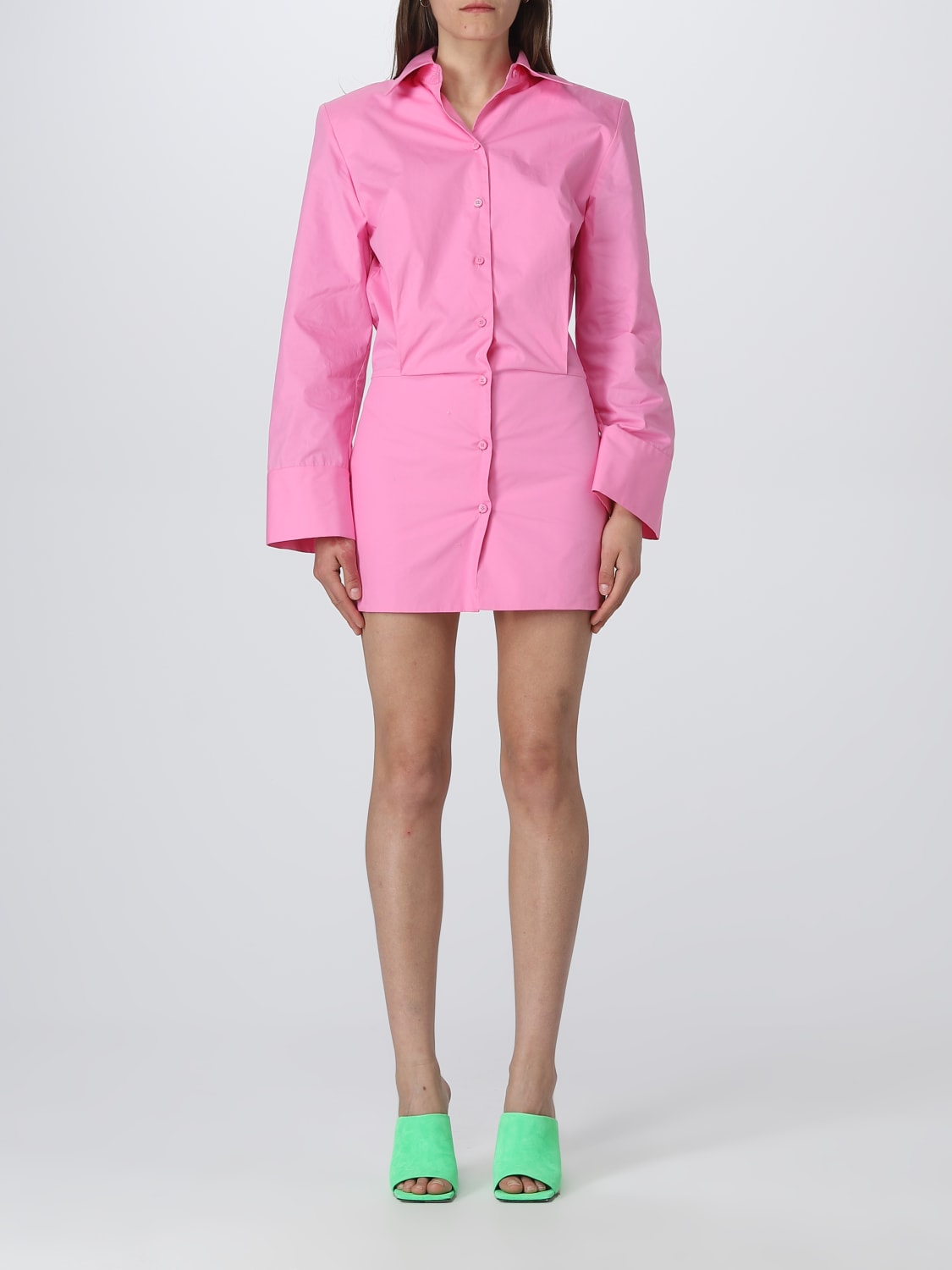 THE ATTICO DRESS: The Attico Margot dress in cotton, Pink - Img 1