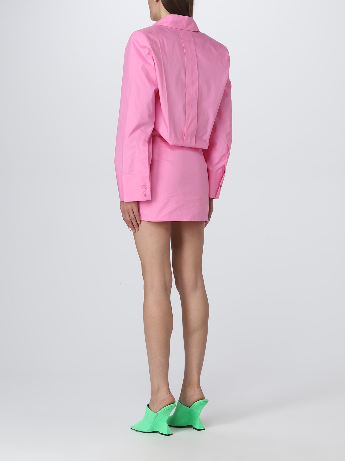 THE ATTICO DRESS: The Attico Margot dress in cotton, Pink - Img 2