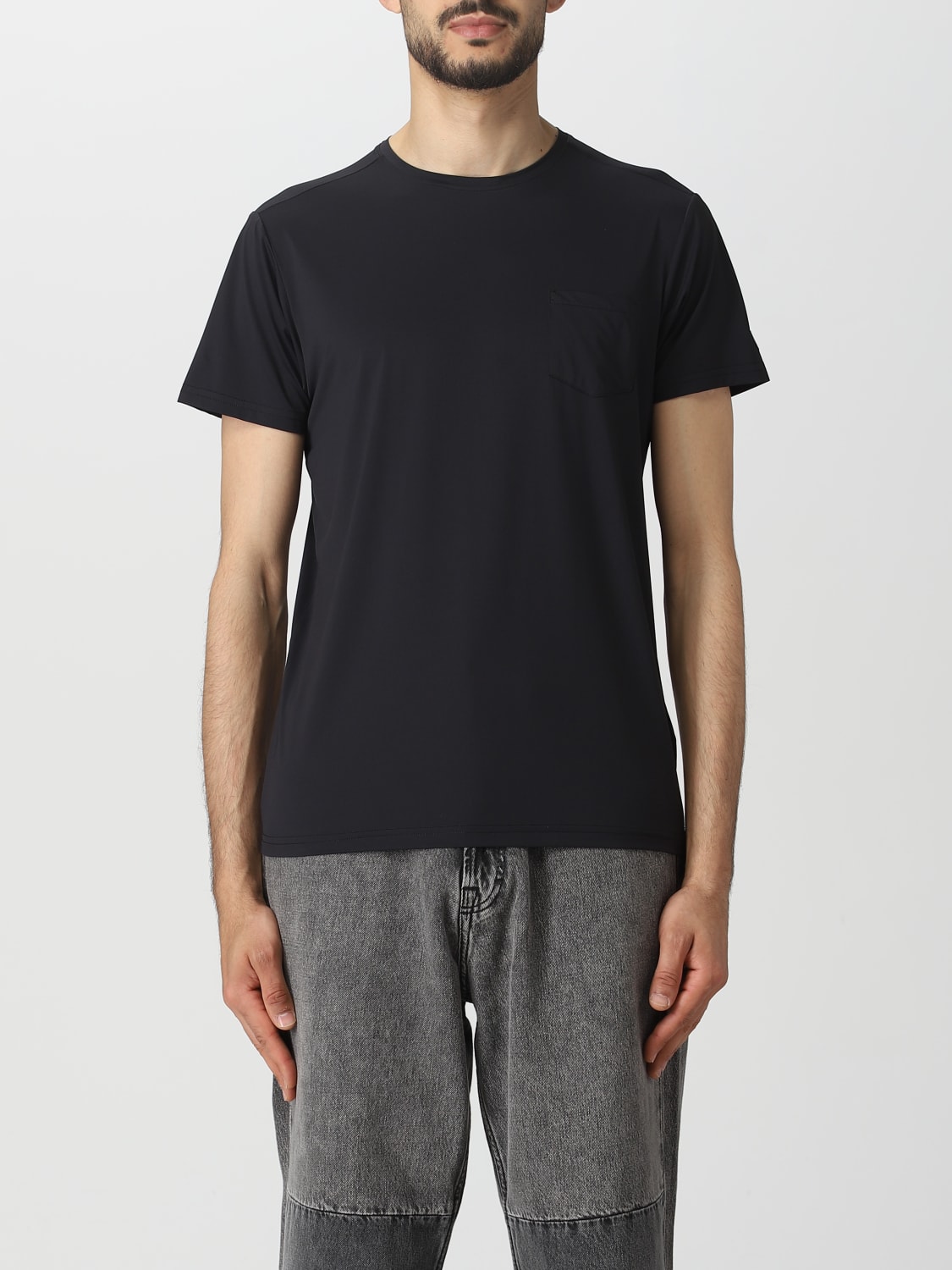 Tシャツ・カットソー SAVE THE DUCK Men T-shirt Blue DT0022MLOME20 90000 T-Shirt---DDGD---Heather-Blue.