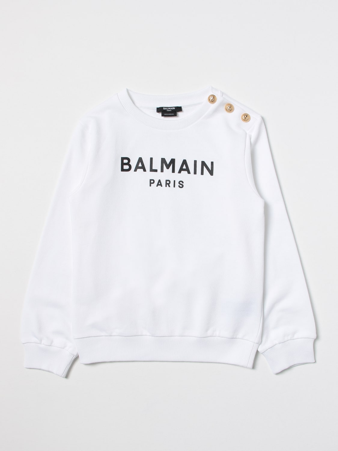 BALMAIN SWEATER: Sweater kids Balmain Kids, White - Img 1