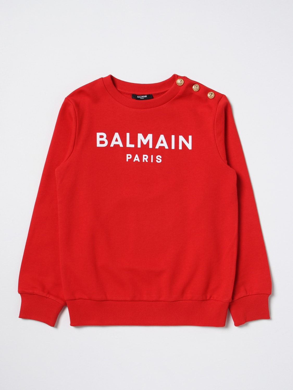 BALMAIN PULLOVER: Pullover kinder Balmain Kids, Rot - Img 1