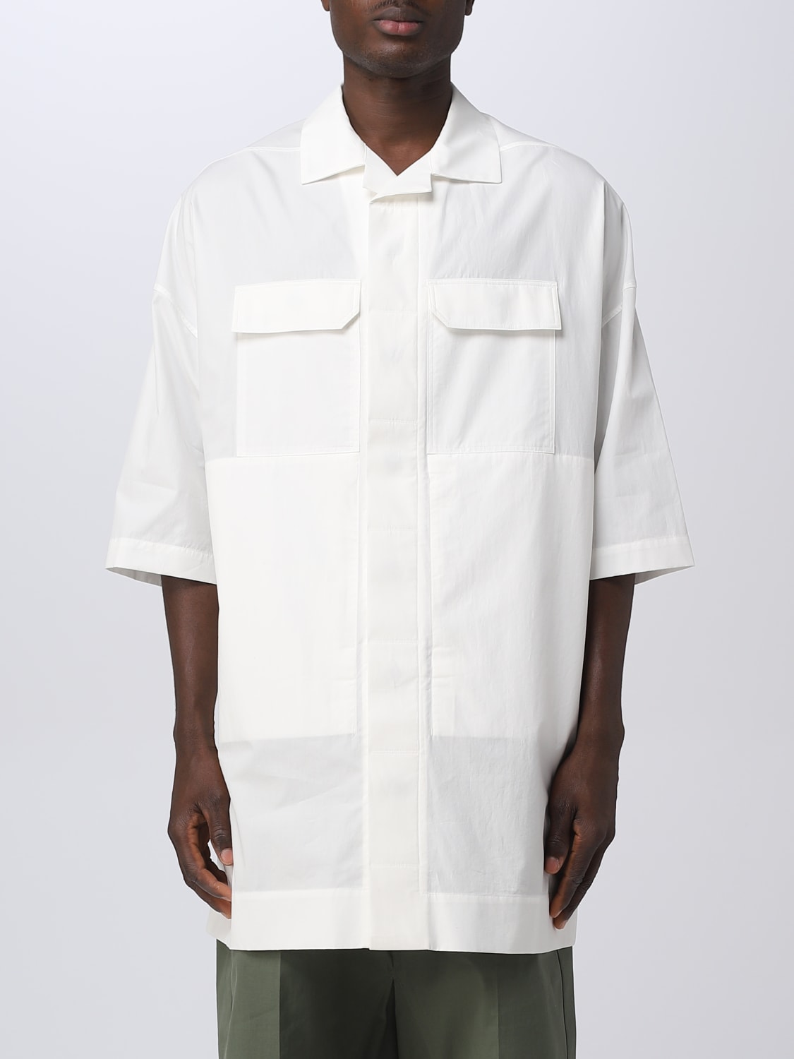 RICK OWENS SHIRT: Shirt men Rick Owens, Milk - Img 1