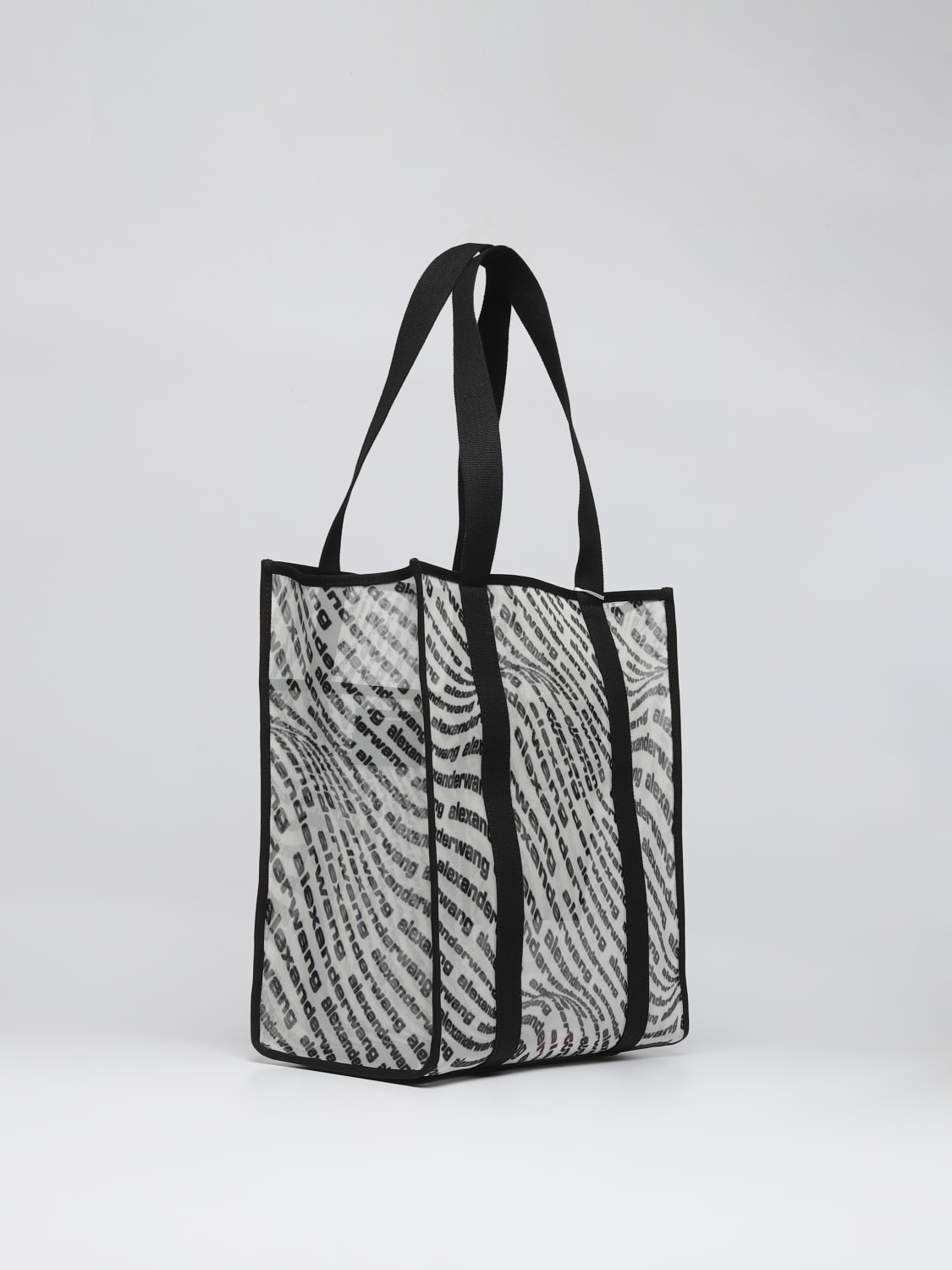 Alexander Wang Outlet: The Freeze bag in mesh nylon with all over logo ...