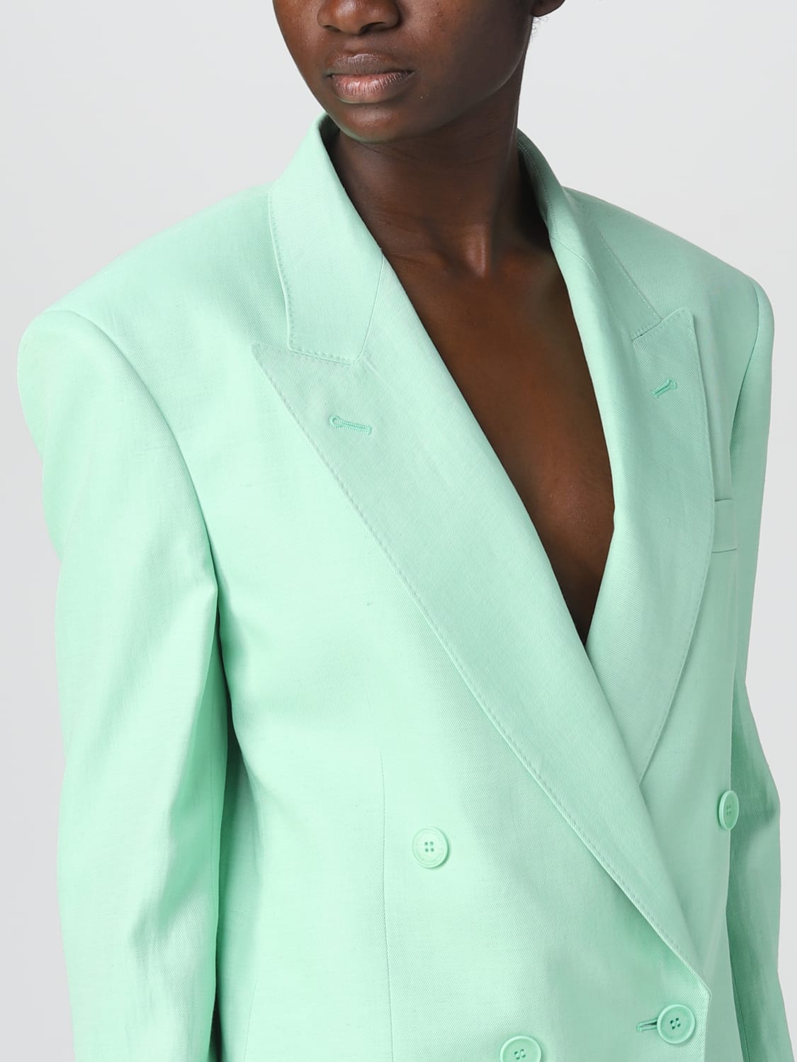 STELLA MCCARTNEY BLAZER: Stella McCartney blazer in viscose and linen, Mint - Img 5