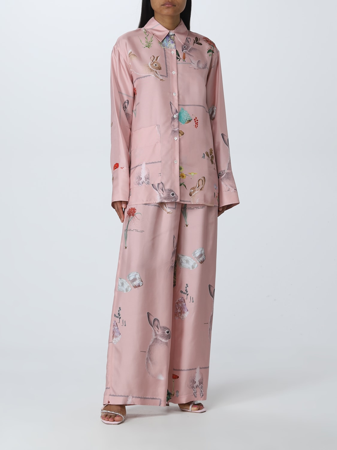 パンツ LANVIN Woman Pants Pink RWTRY0075611P23 50 LANVIN: Woman pants - Pink | Lanvin pants RWTRY0075611P23