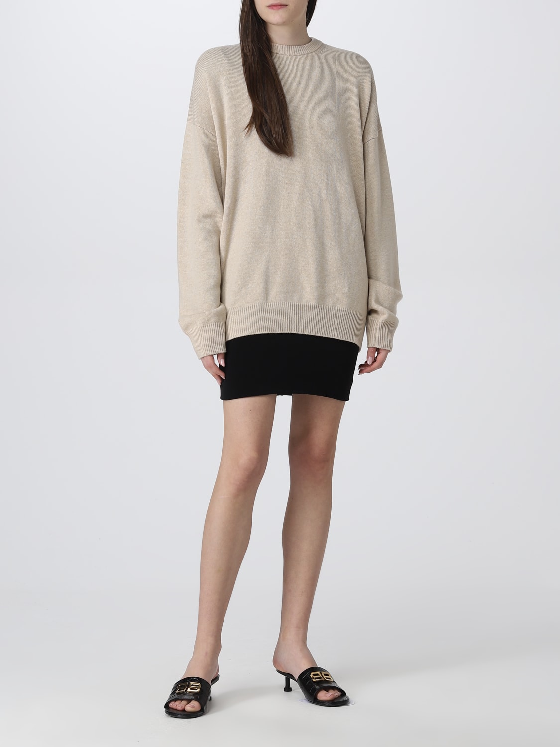 BALENCIAGA SWEATER: Sweater woman Balenciaga, Beige - Img 2