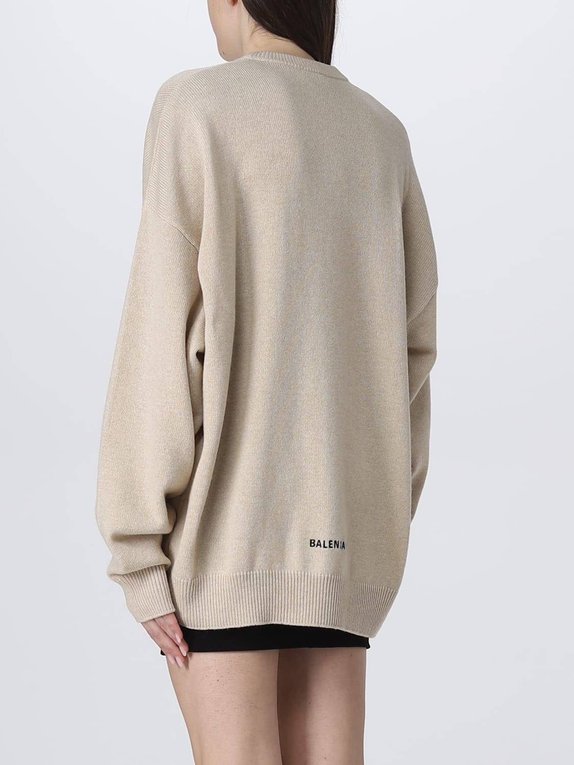 BALENCIAGA SWEATER: Sweater woman Balenciaga, Beige - Img 3