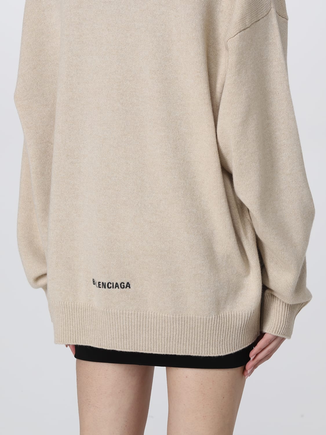 BALENCIAGA SWEATER: Sweater woman Balenciaga, Beige - Img 5