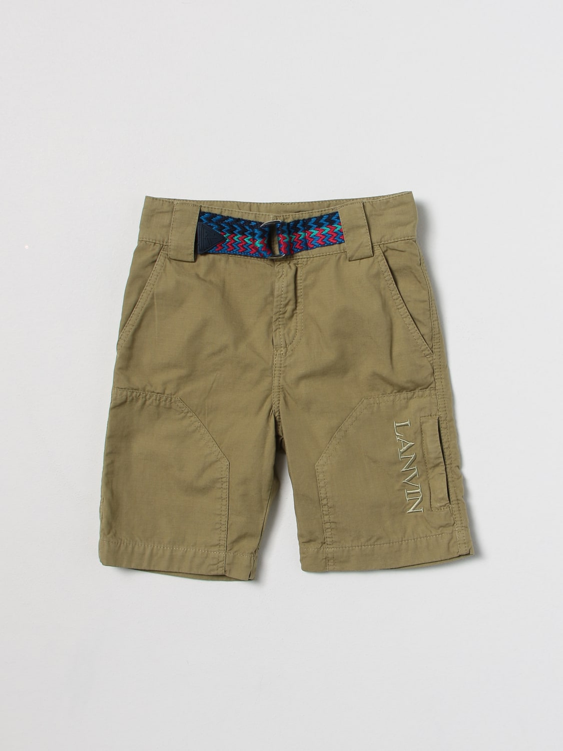 LANVIN SHORTS: Shorts kinder Lanvin, Grün - Img 1