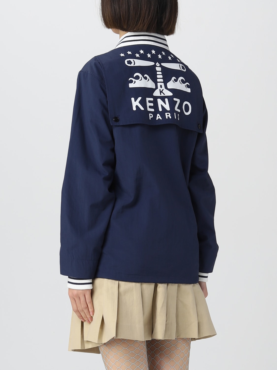 KENZO JACKET: Jacket woman Kenzo, Blue - Img 3