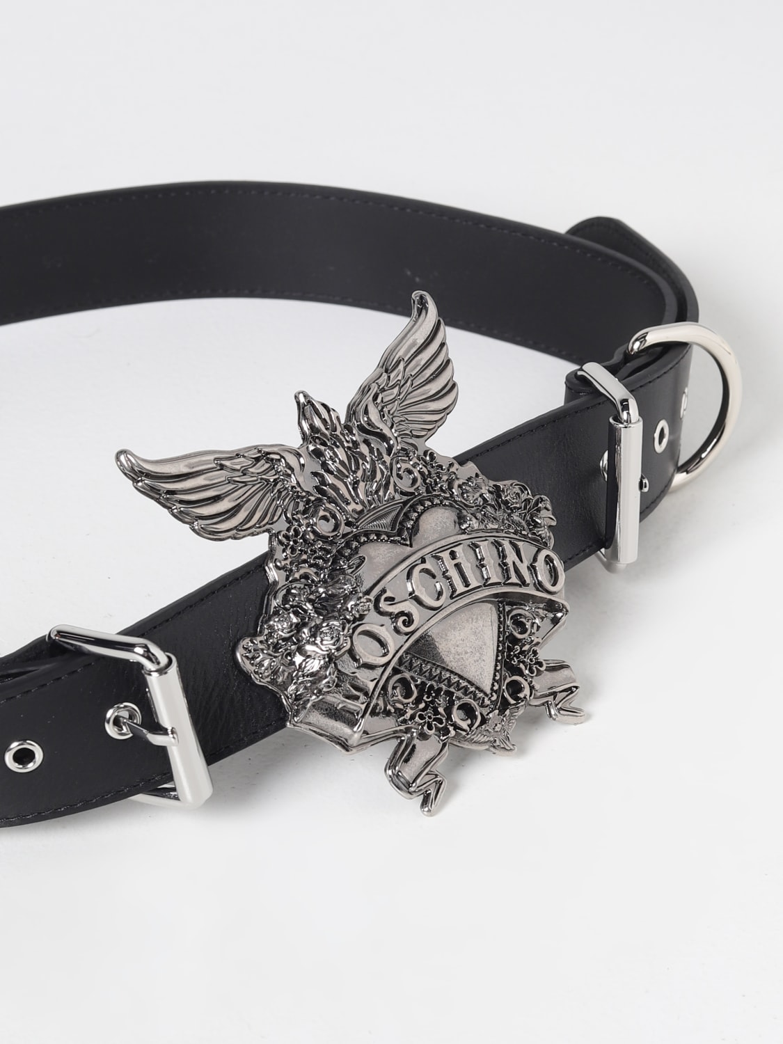 MOSCHINO COUTURE CEINTURE: Ceinture homme Moschino Couture, Noir - Img 2