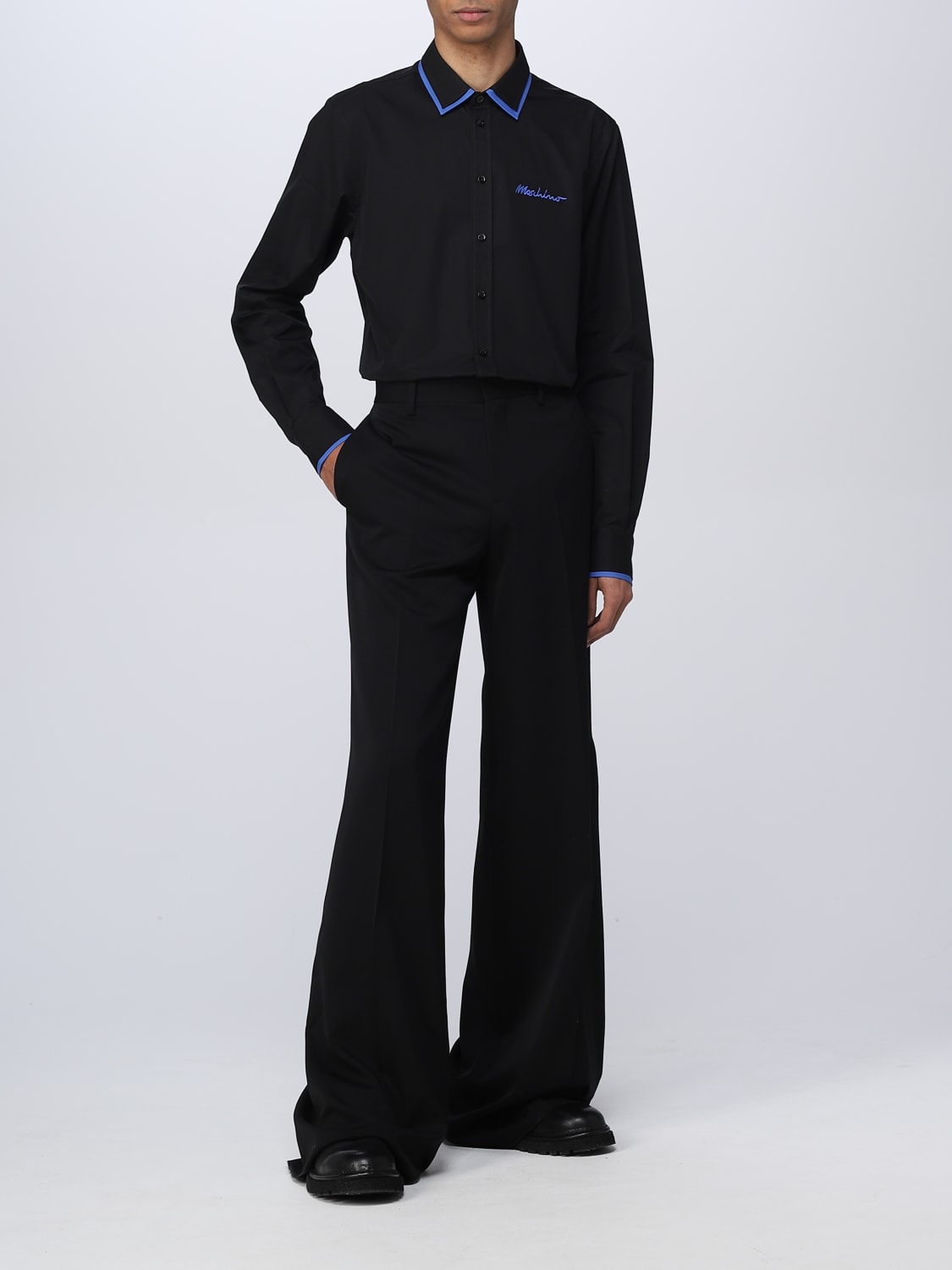 MOSCHINO COUTURE PANTS: Pants men Moschino Couture, Black - Img 2