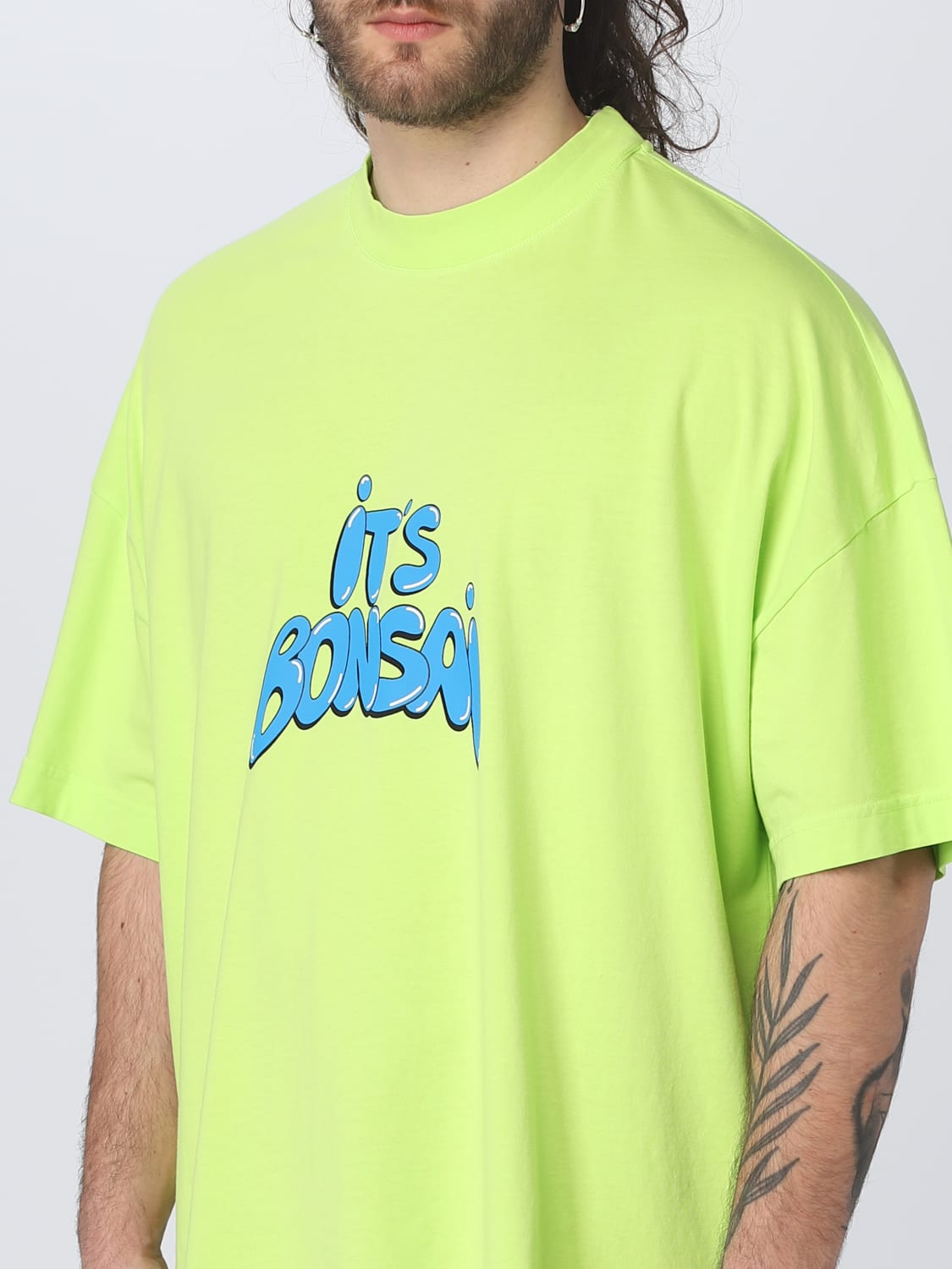 BONSAI T-SHIRT: T-shirt men Bonsai, Acid Green - Img 3
